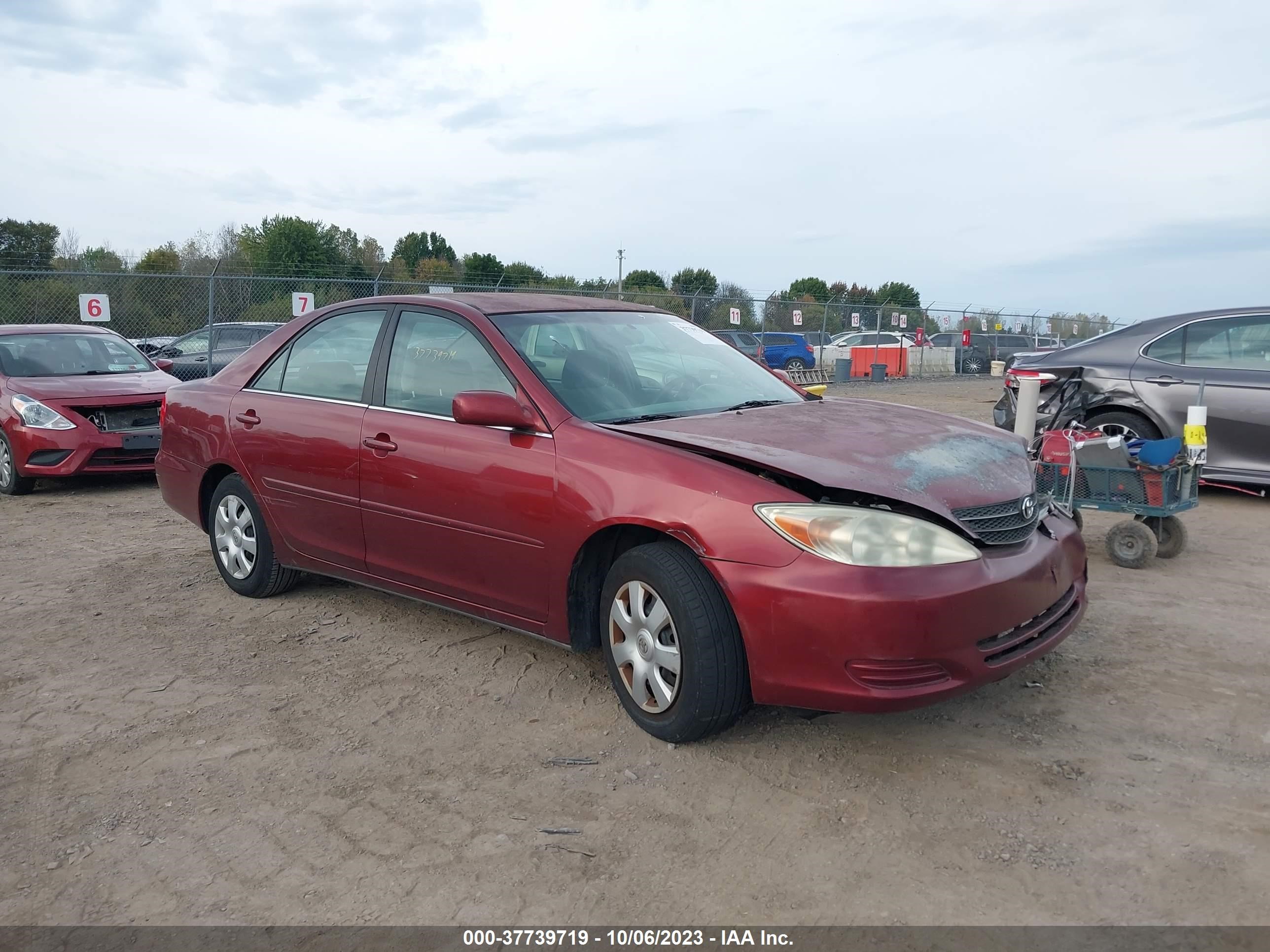 TOYOTA CAMRY 2002 4t1be32k22u020803