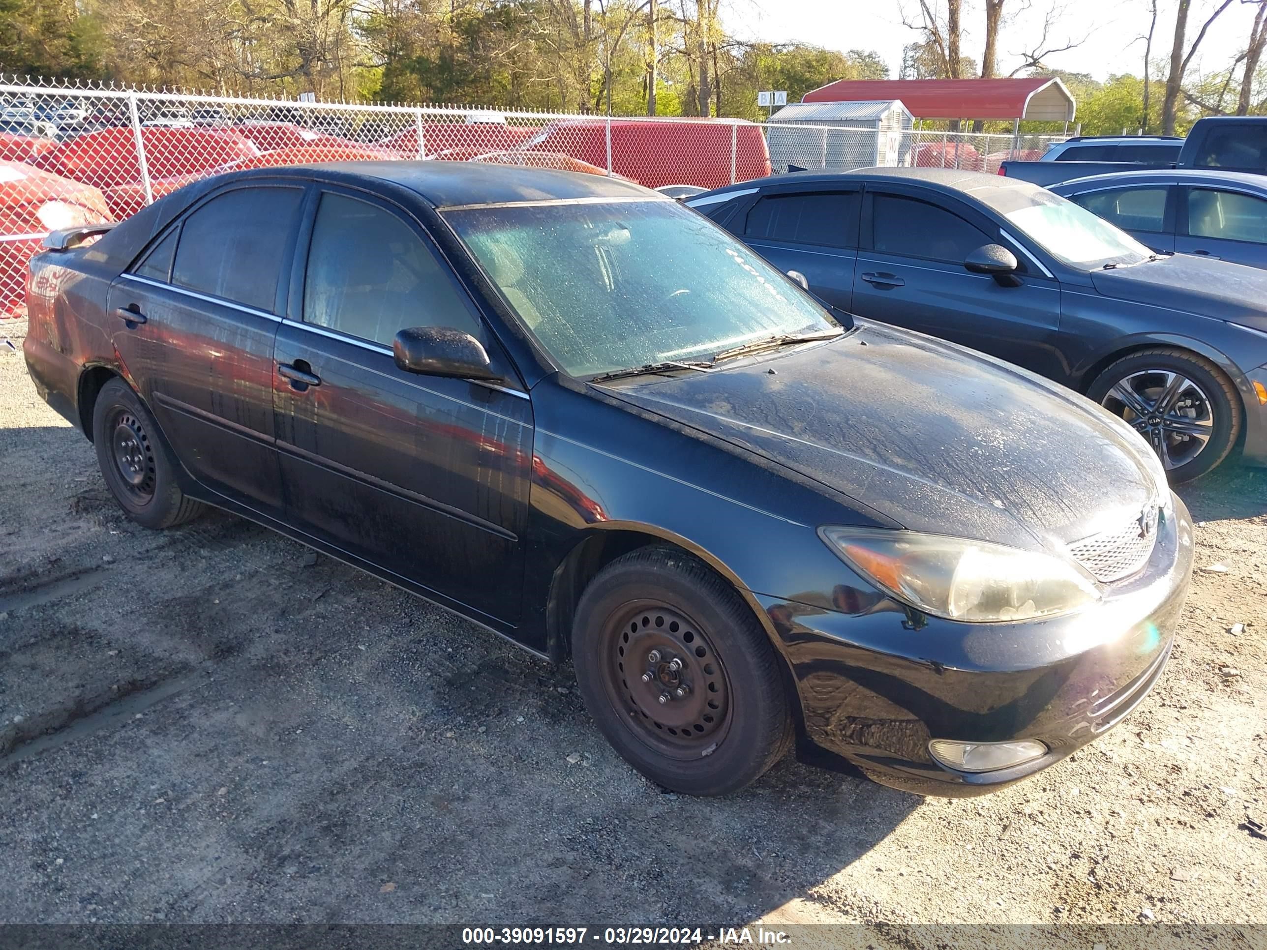 TOYOTA CAMRY 2002 4t1be32k22u108430