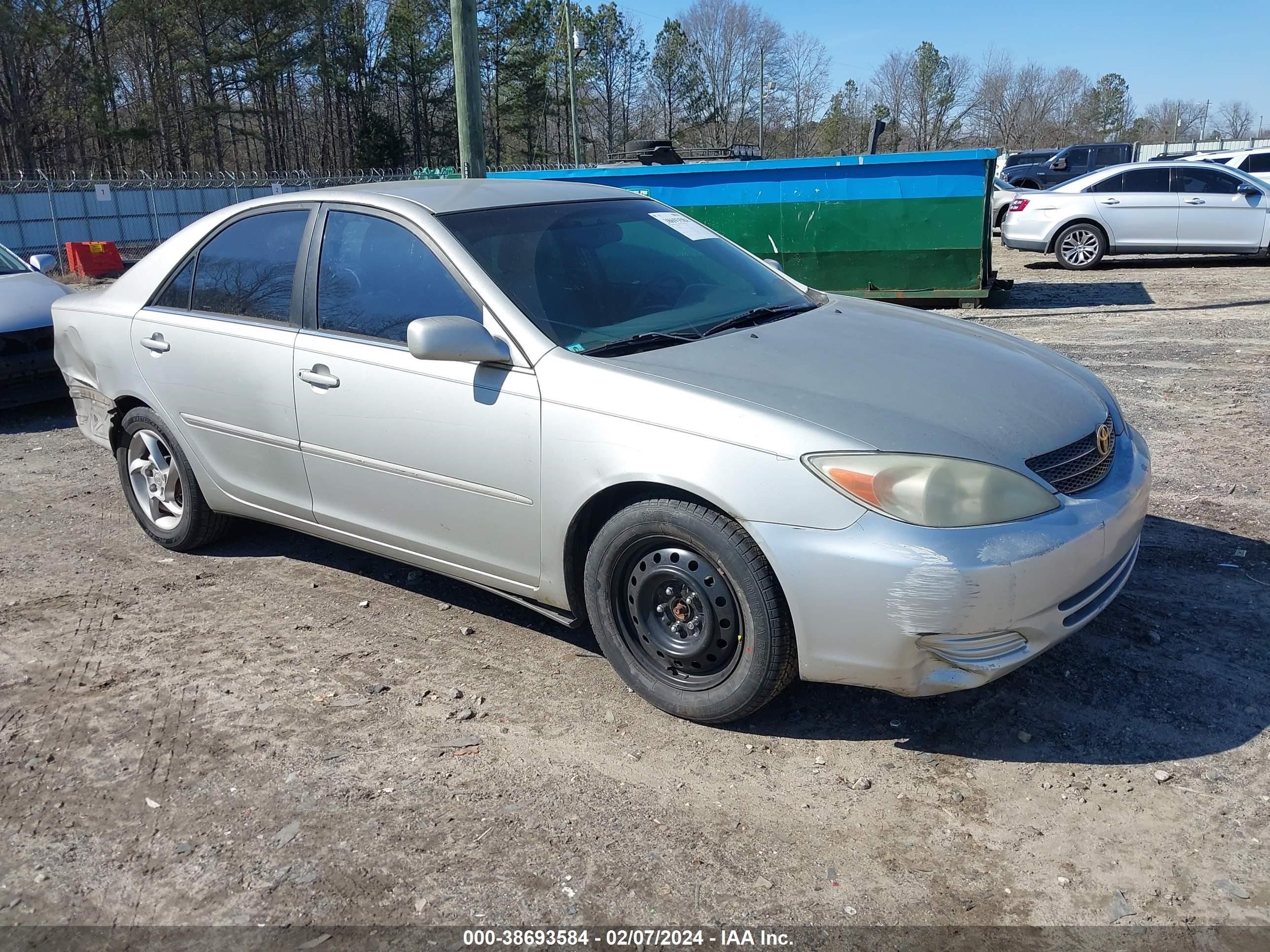 TOYOTA CAMRY 2002 4t1be32k32u601243