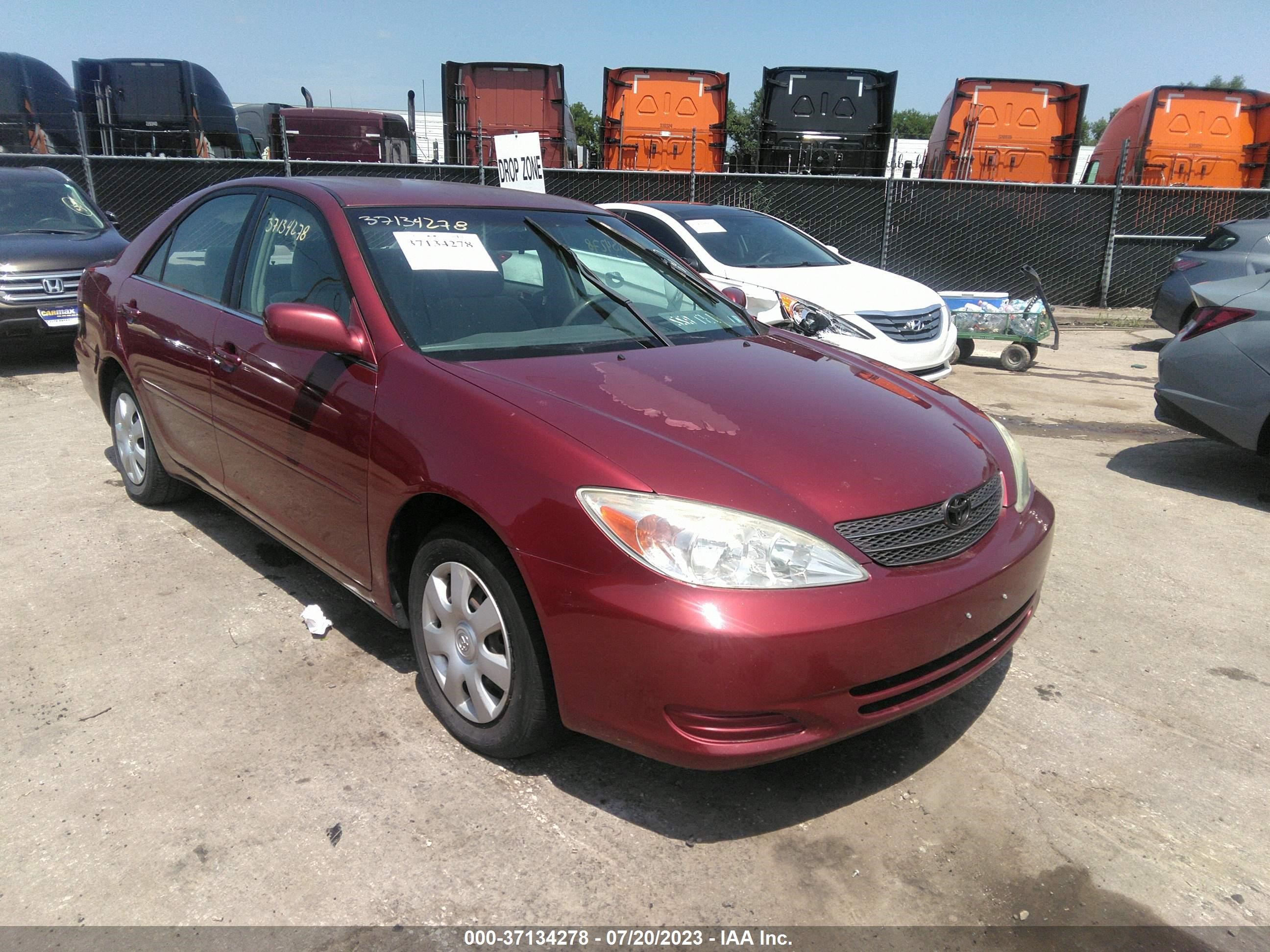 TOYOTA CAMRY 2003 4t1be32k33u174390