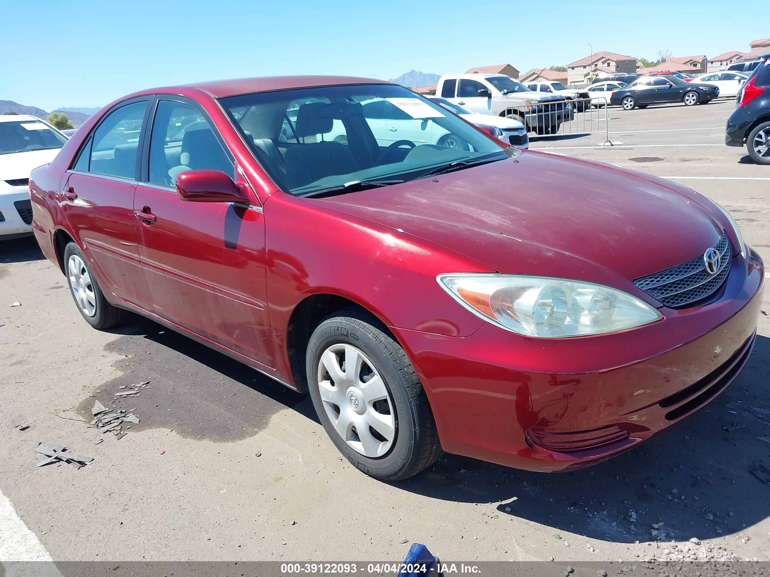 TOYOTA CAMRY 2003 4t1be32k33u222860