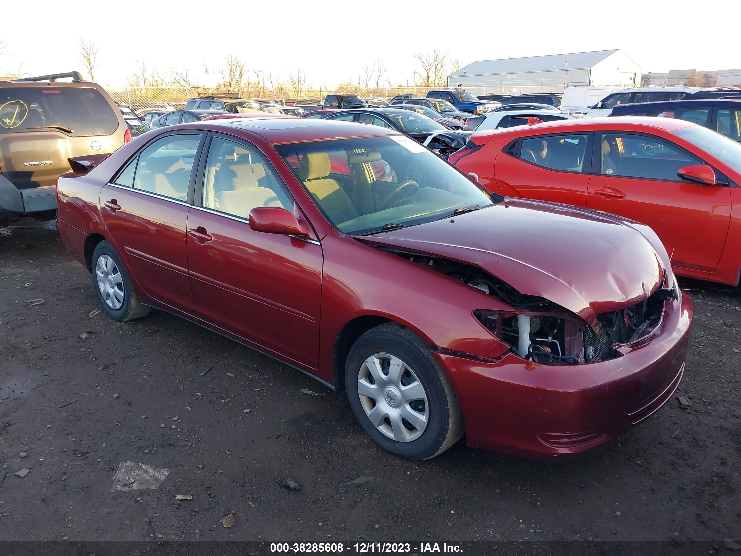 TOYOTA CAMRY 2004 4t1be32k34u279982