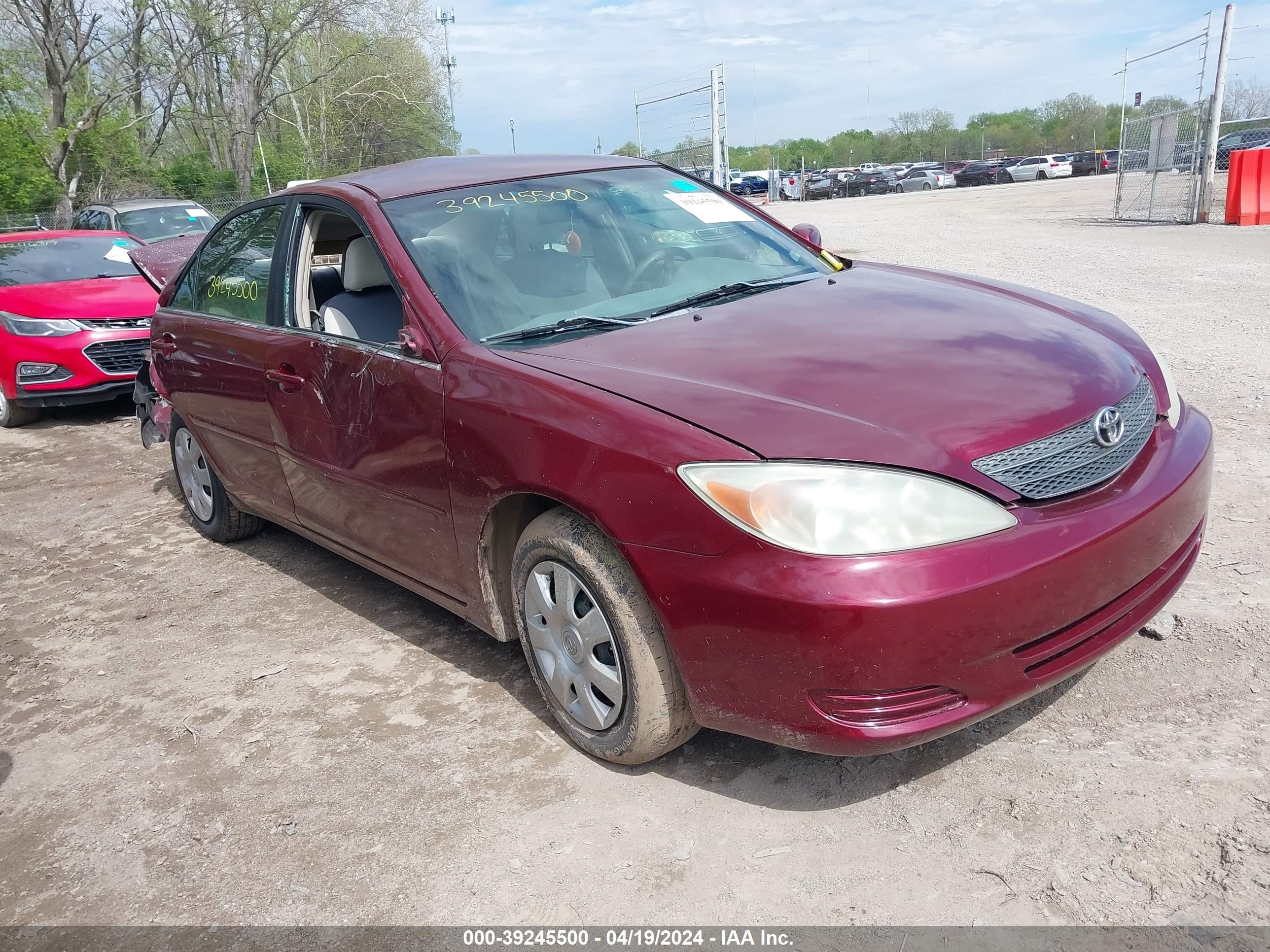 TOYOTA CAMRY 2002 4t1be32k42u584307