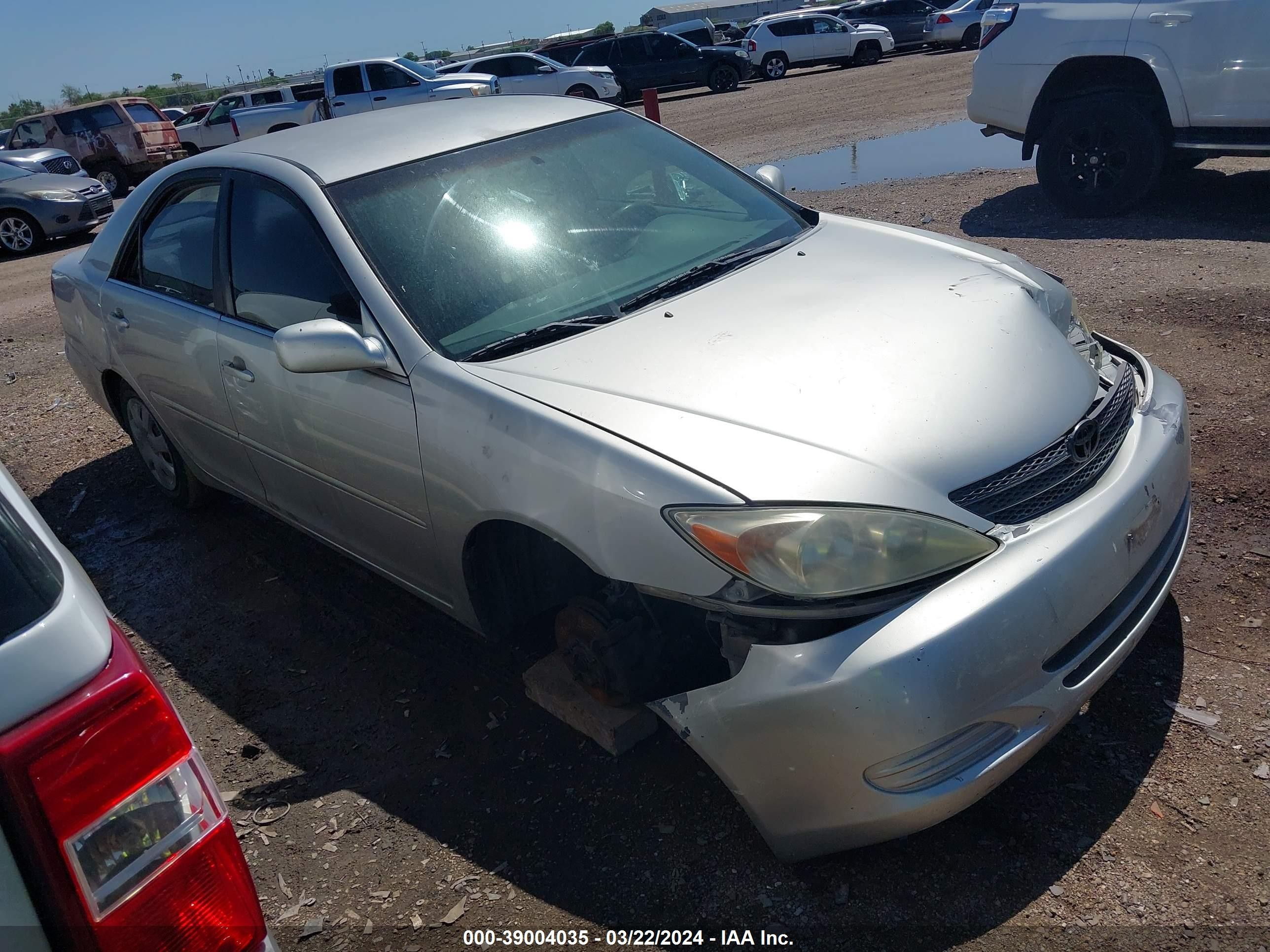 TOYOTA CAMRY 2002 4t1be32k52u038535