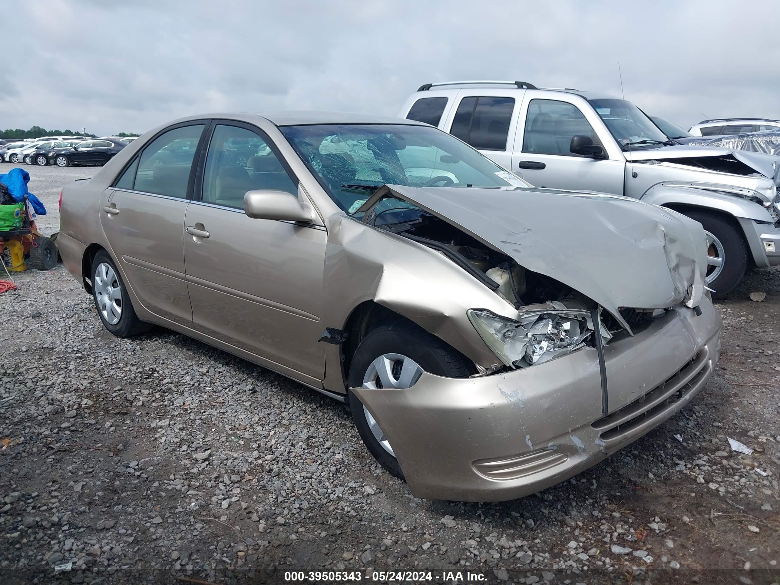 TOYOTA CAMRY 2002 4t1be32k52u621297