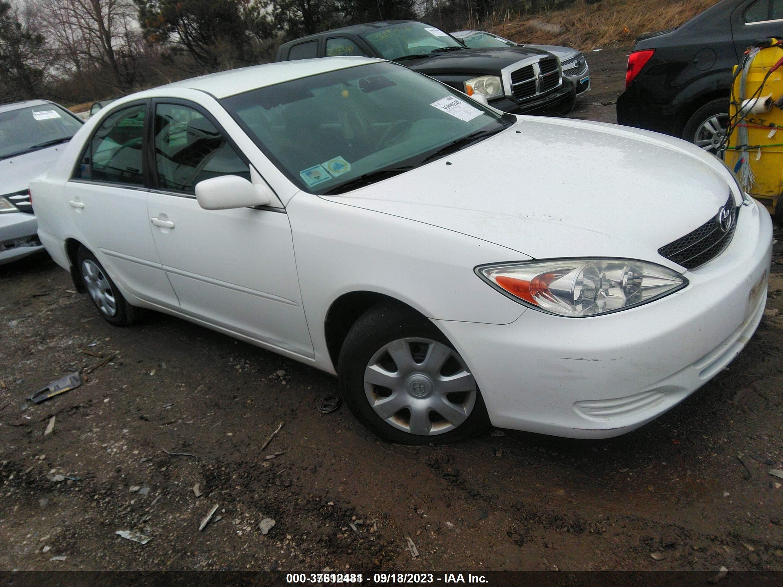 TOYOTA CAMRY 2002 4t1be32k62u013398