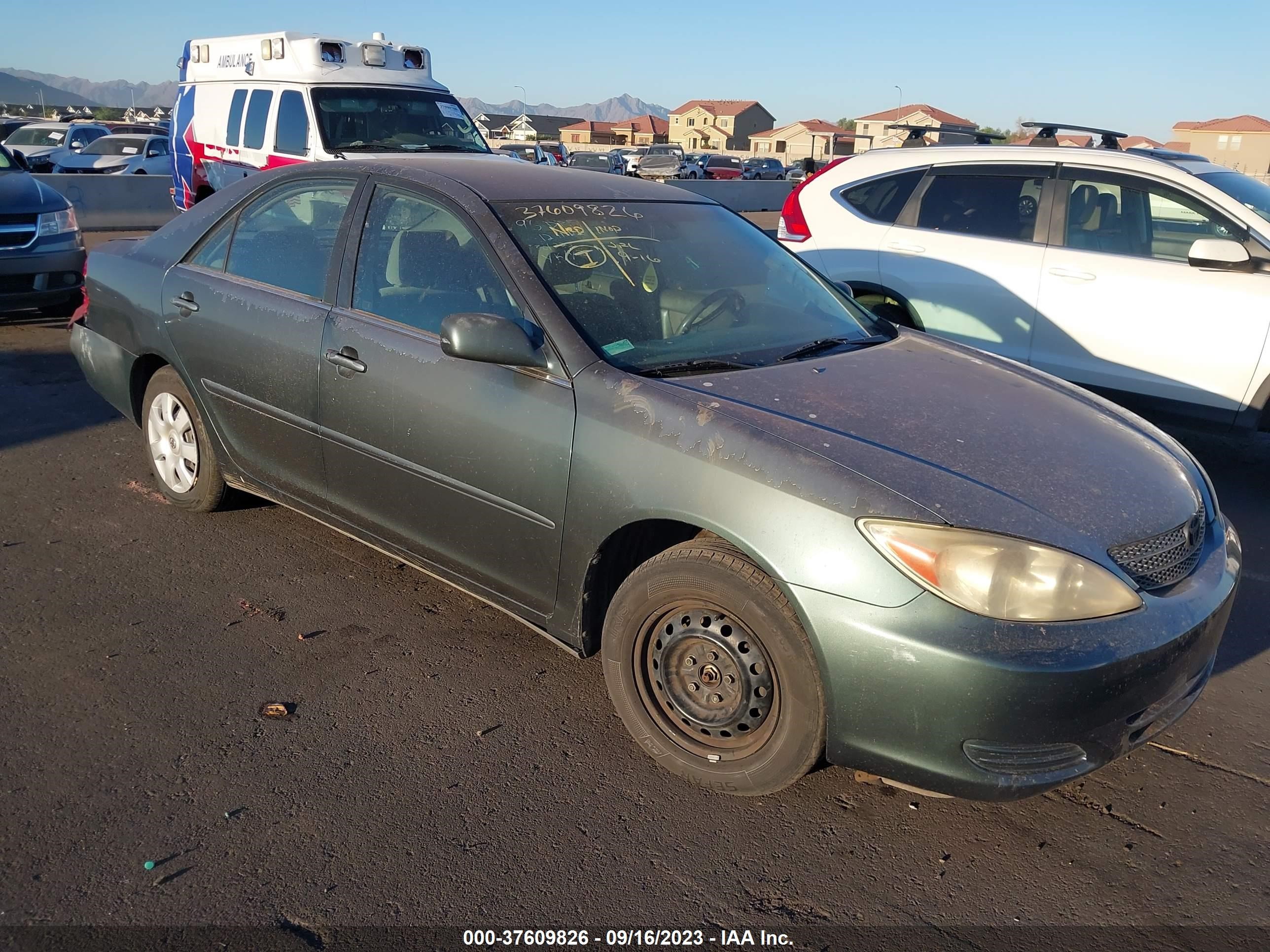 TOYOTA CAMRY 2002 4t1be32k62u549767