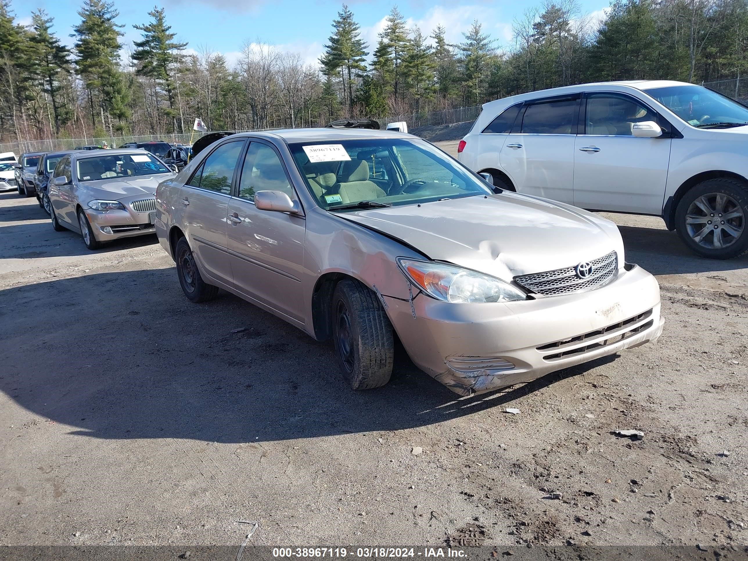 TOYOTA CAMRY 2004 4t1be32k64u302400