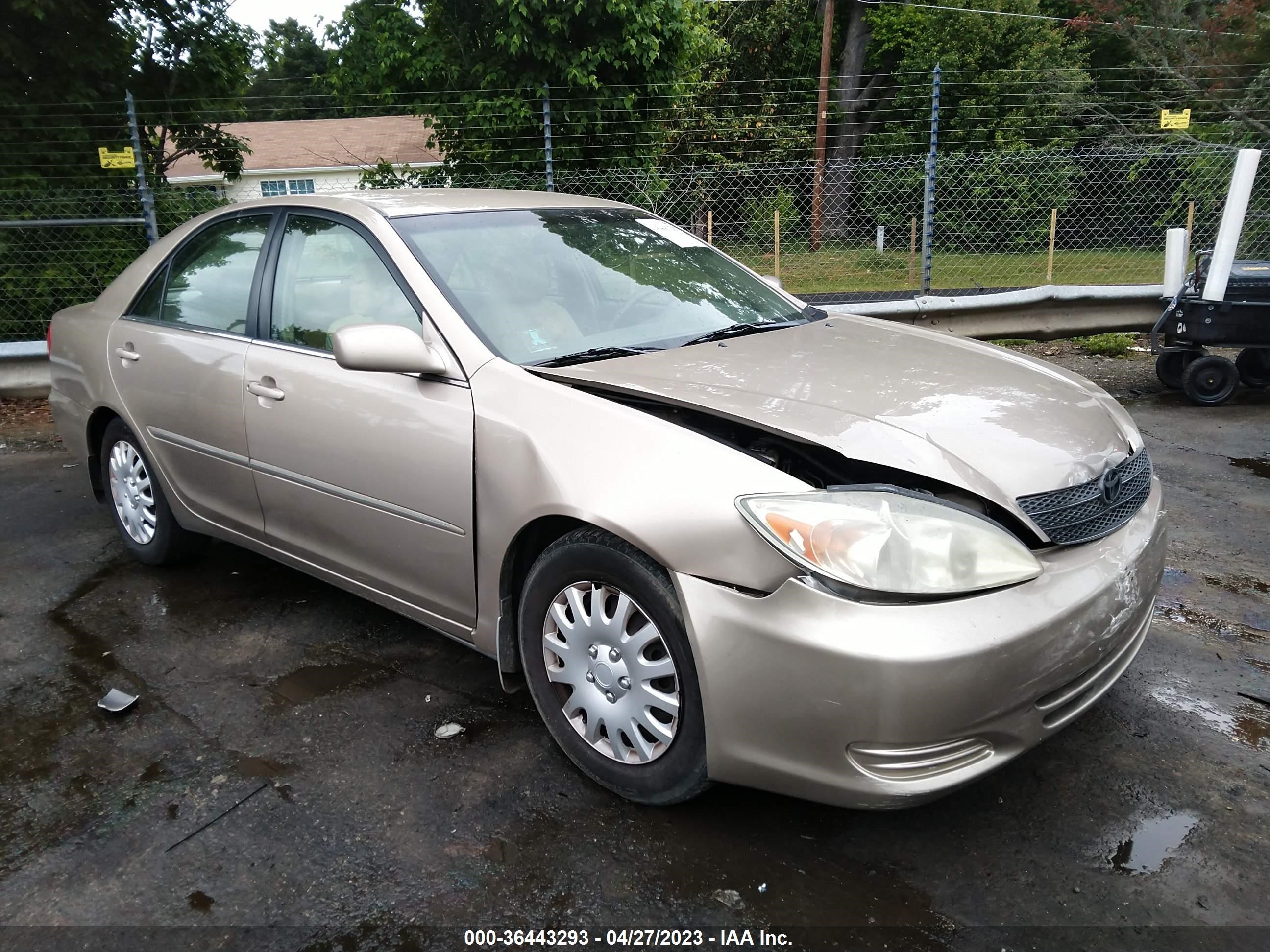 TOYOTA CAMRY 2002 4t1be32k72u066417