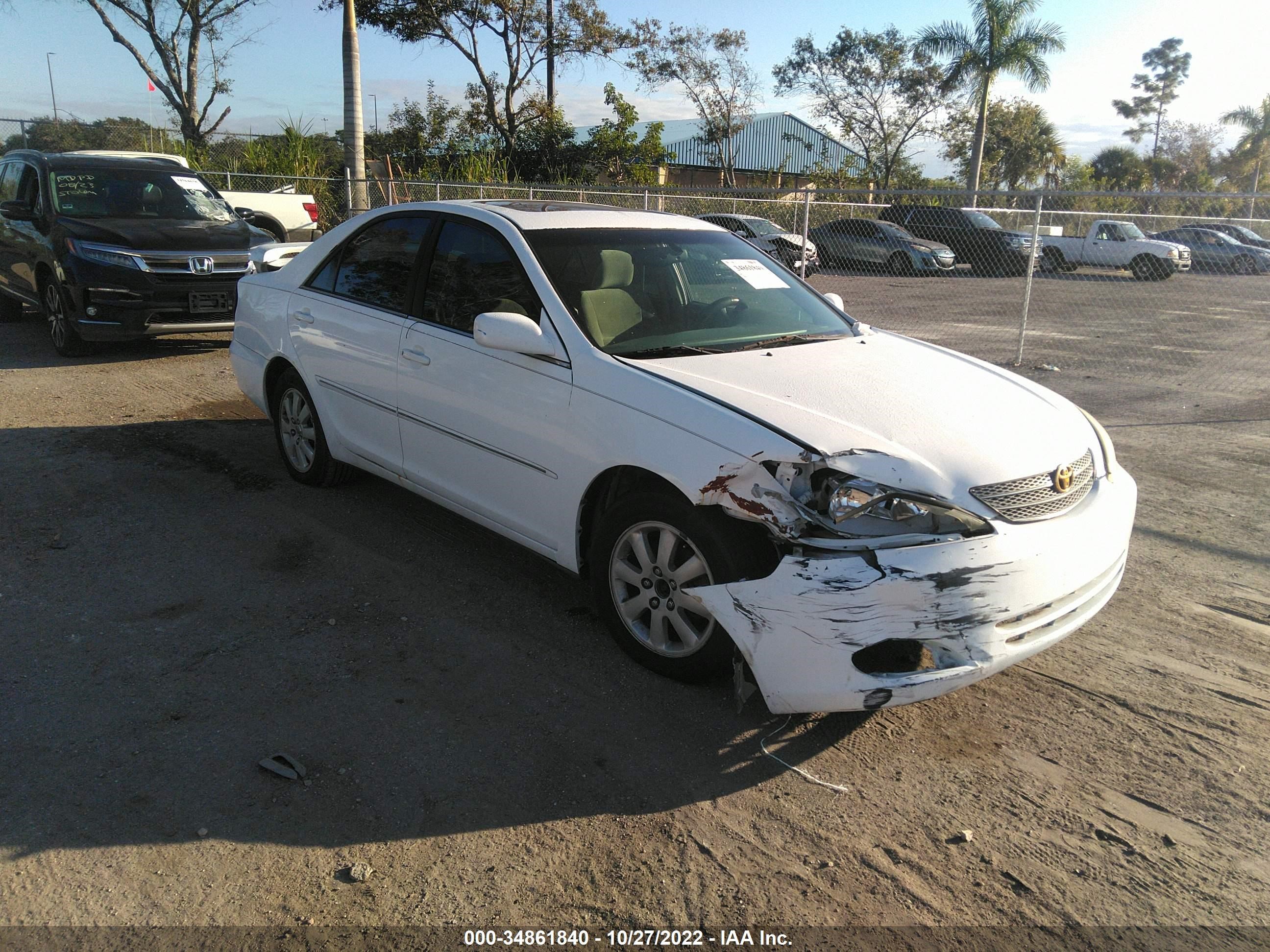 TOYOTA CAMRY 2004 4t1be32k74u326169