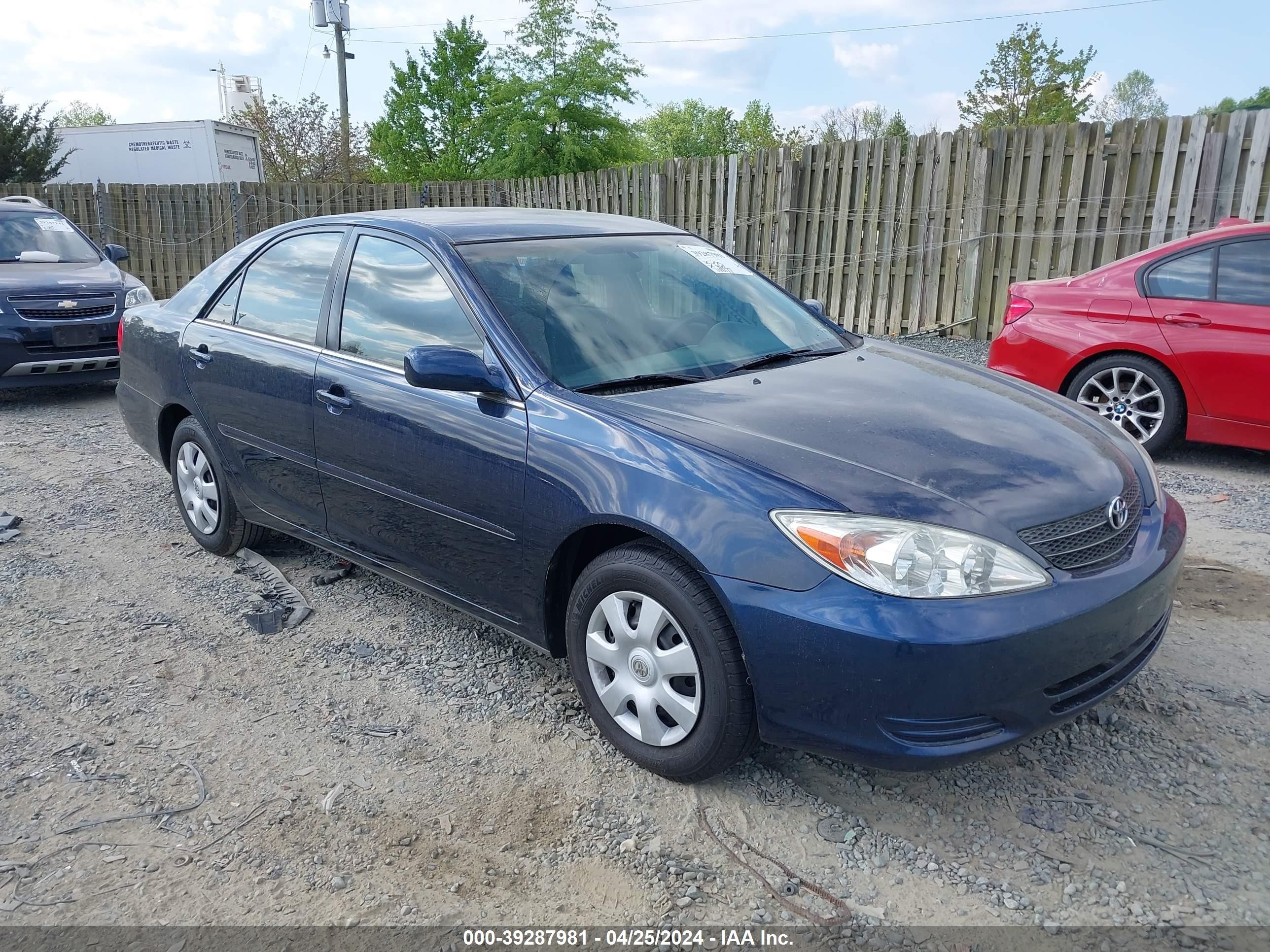 TOYOTA CAMRY 2002 4t1be32k82u632486