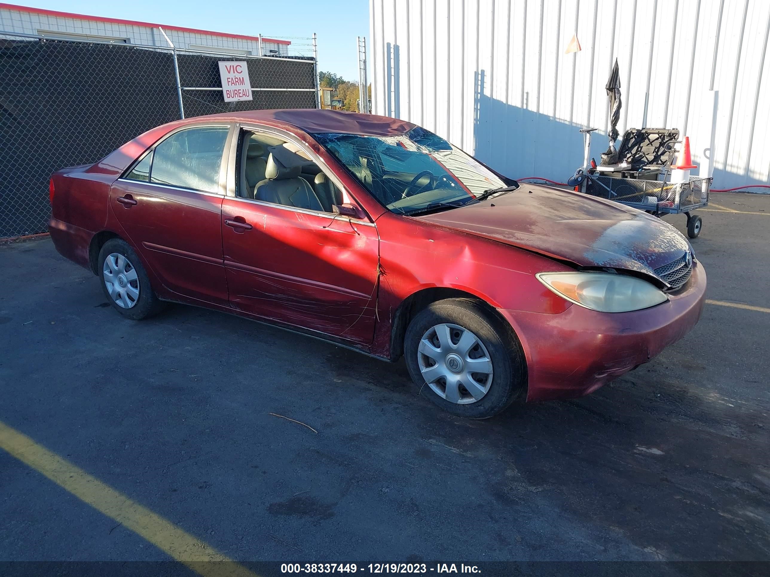 TOYOTA CAMRY 2003 4t1be32k83u141384