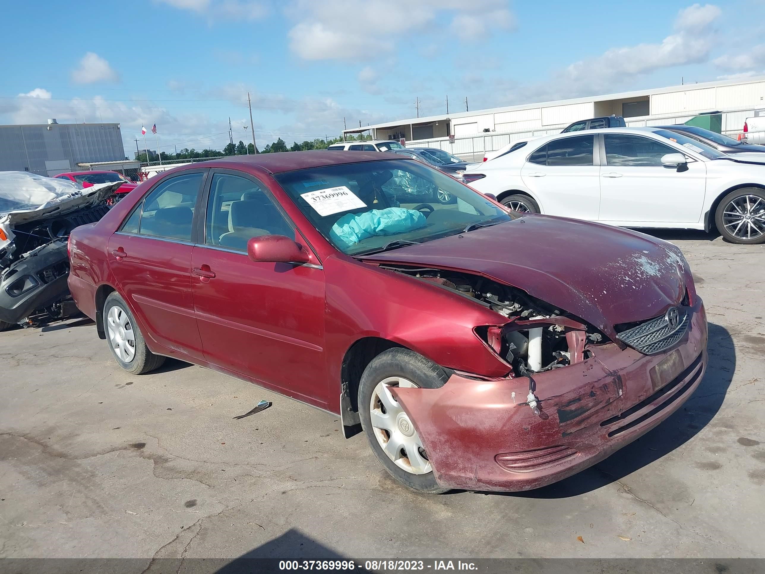 TOYOTA CAMRY 2003 4t1be32k83u145919