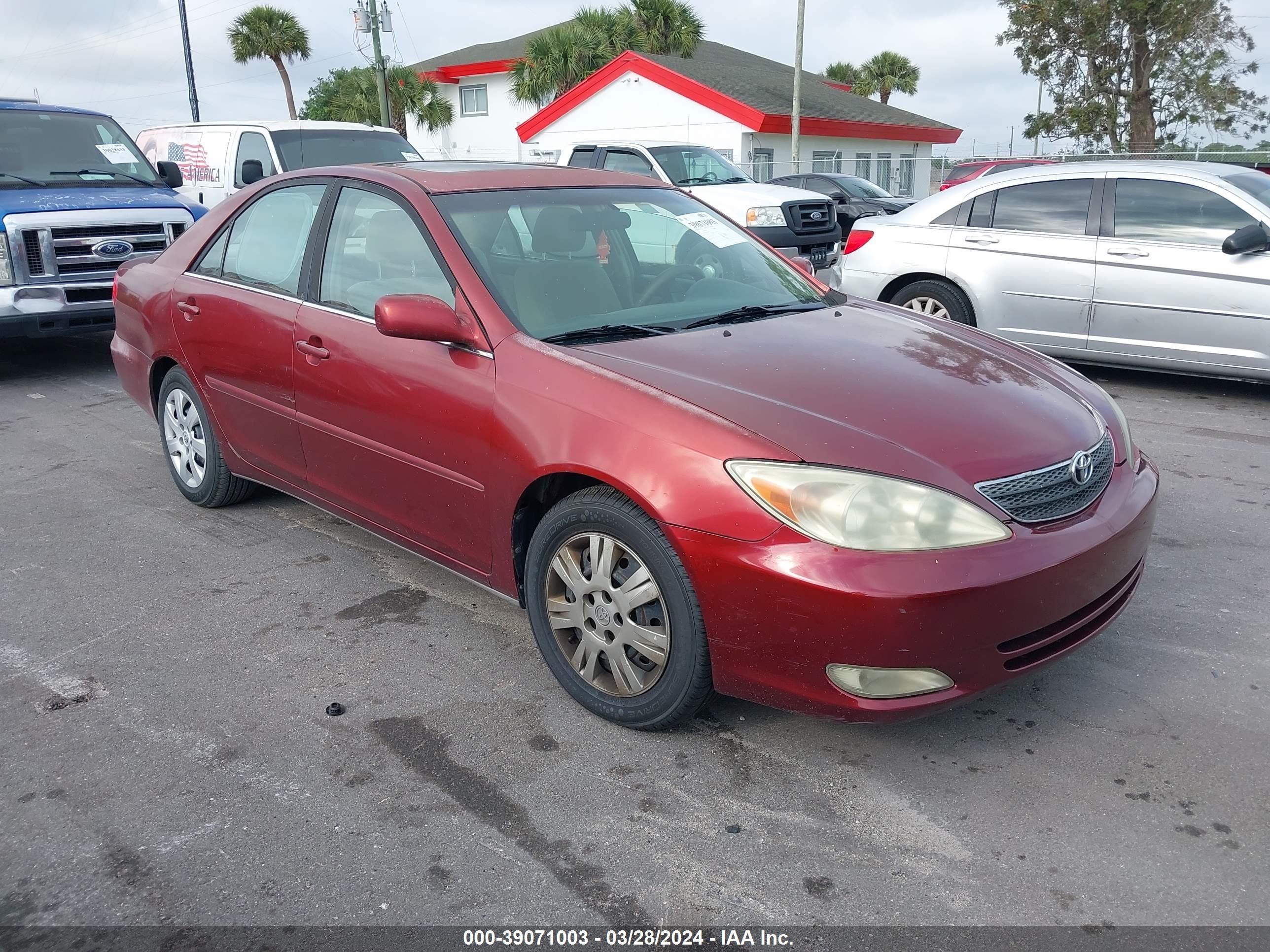 TOYOTA CAMRY 2004 4t1be32k84u294350