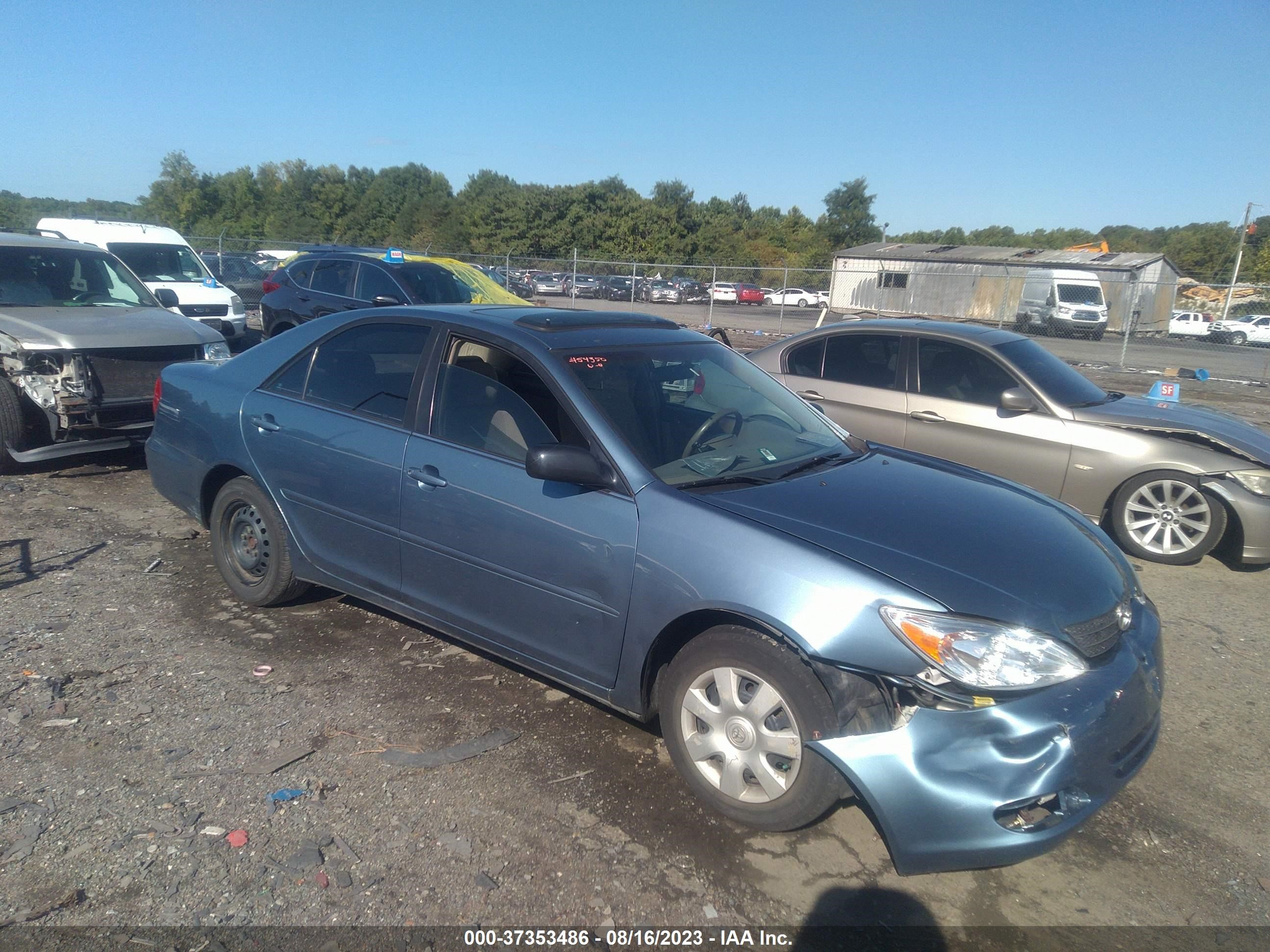 TOYOTA CAMRY 2004 4t1be32k84u814448