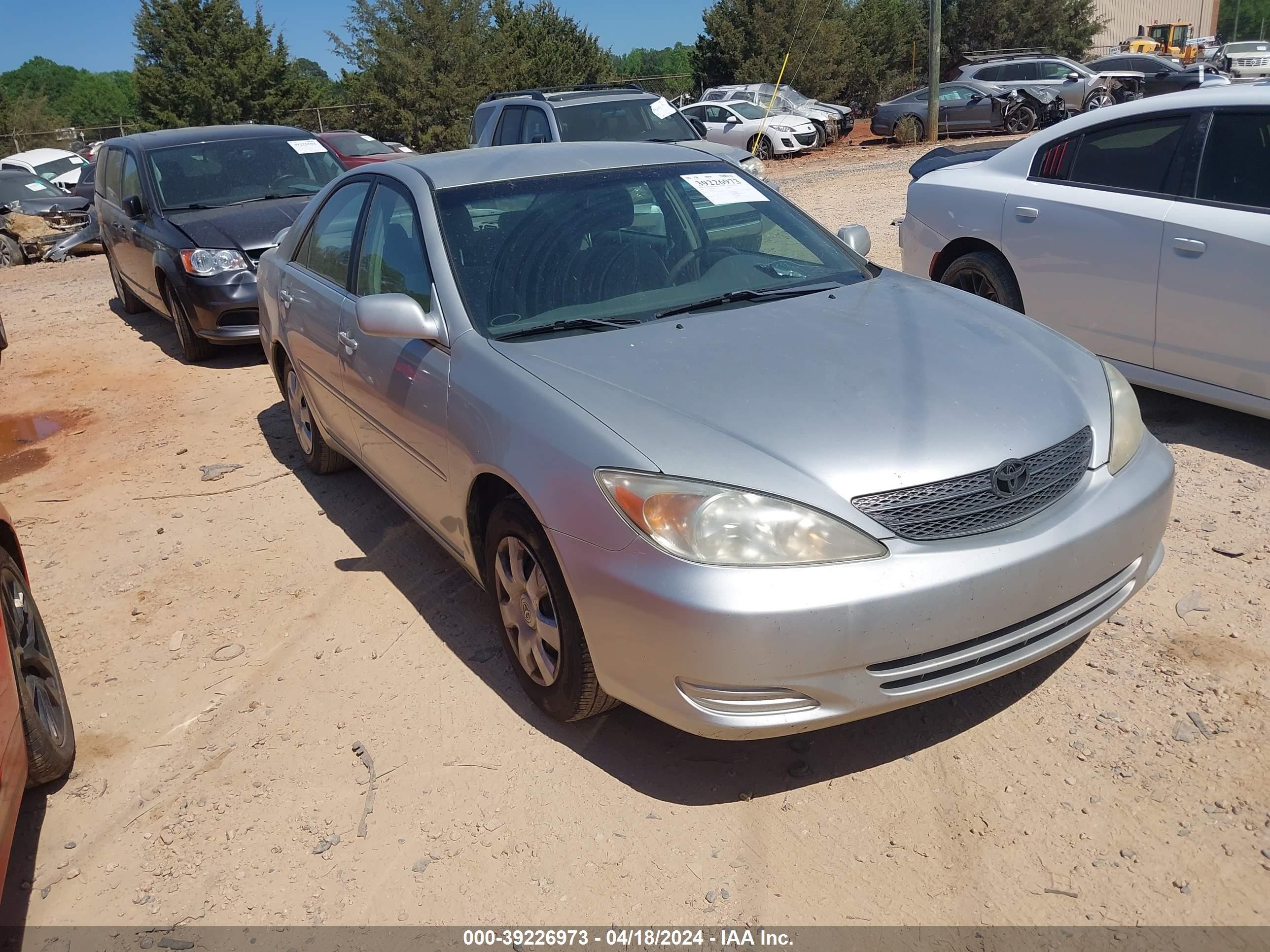 TOYOTA CAMRY 2002 4t1be32k92u076155