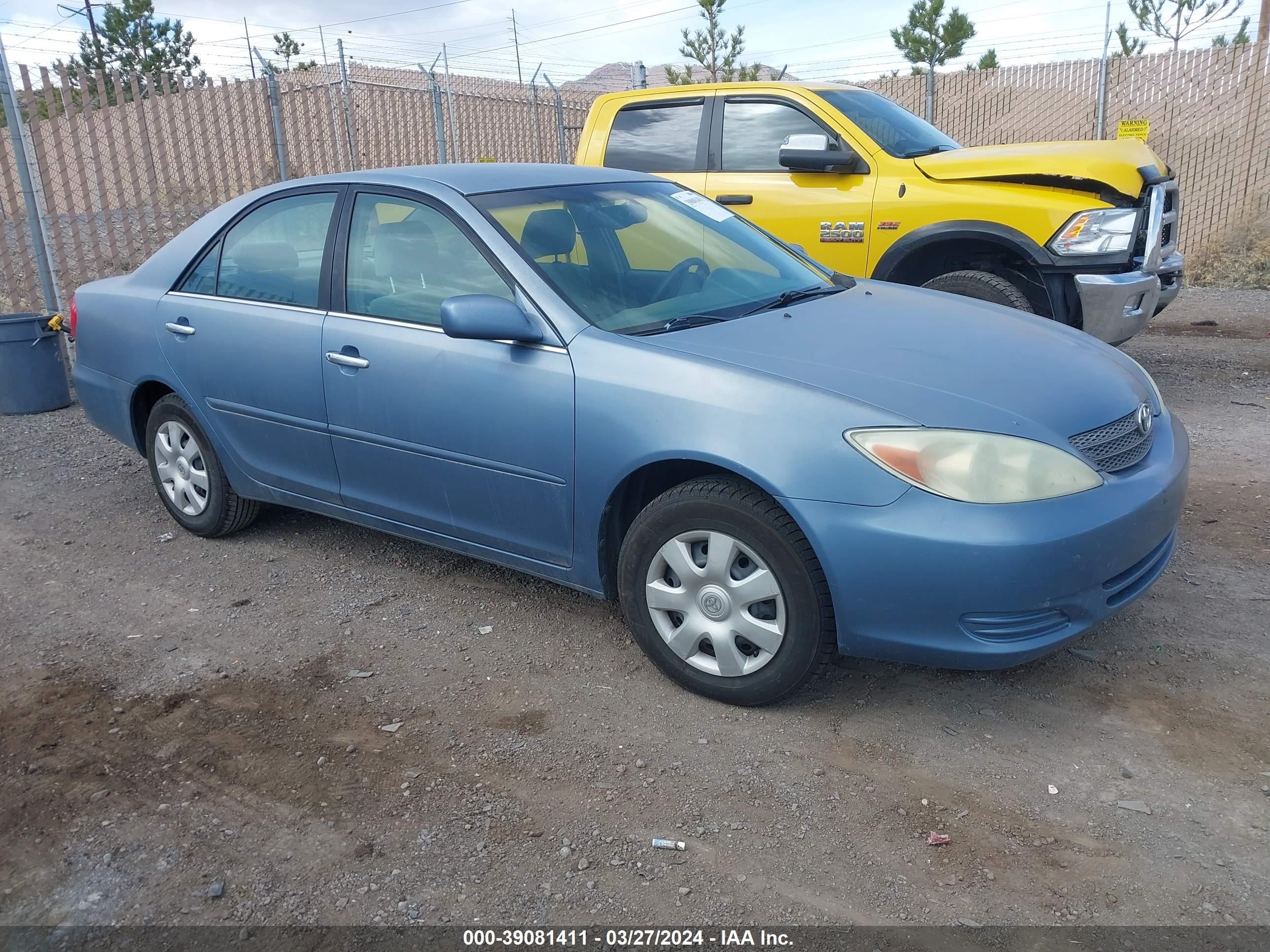 TOYOTA CAMRY 2002 4t1be32k92u589681