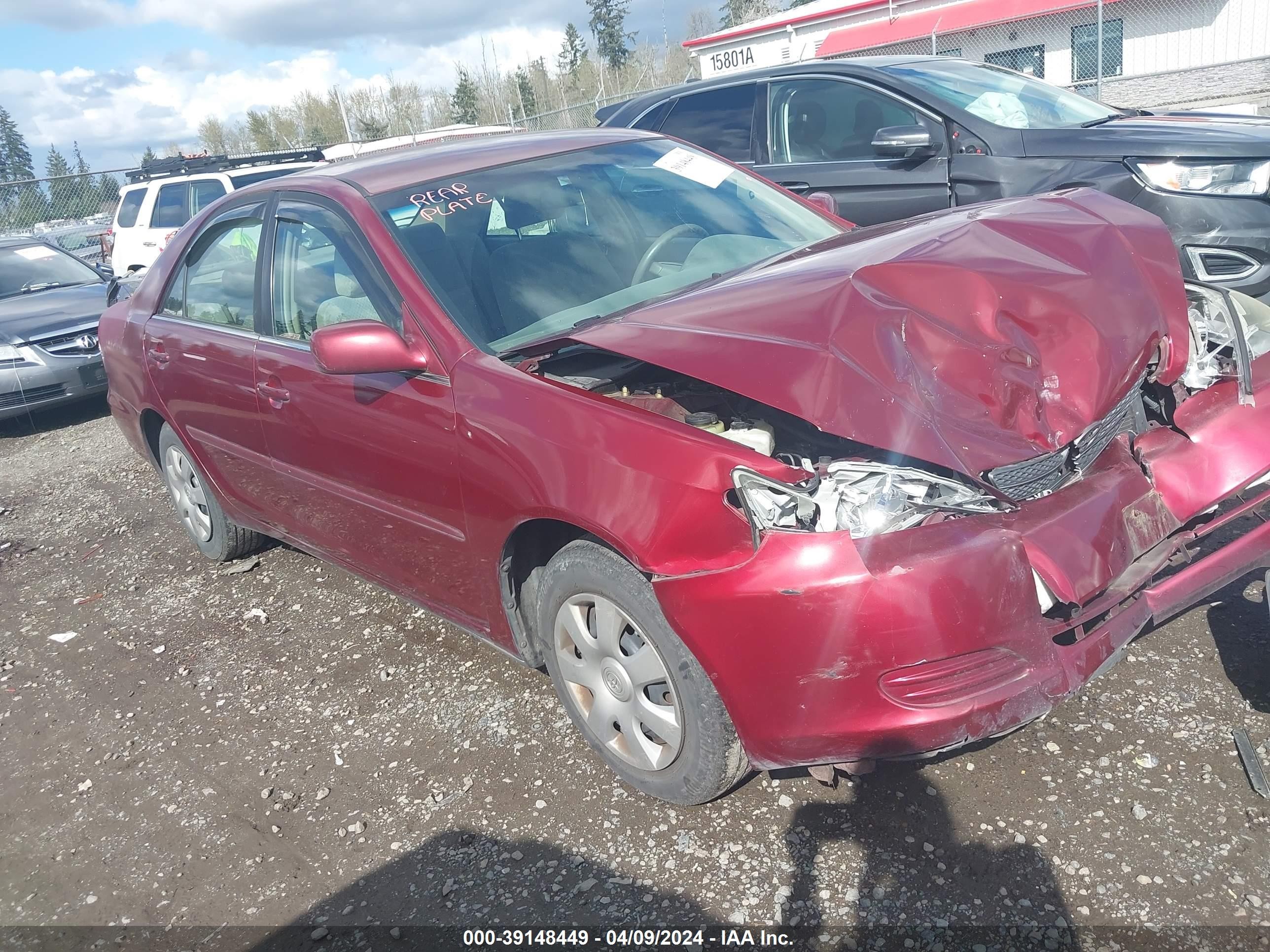 TOYOTA CAMRY 2004 4t1be32k94u278125