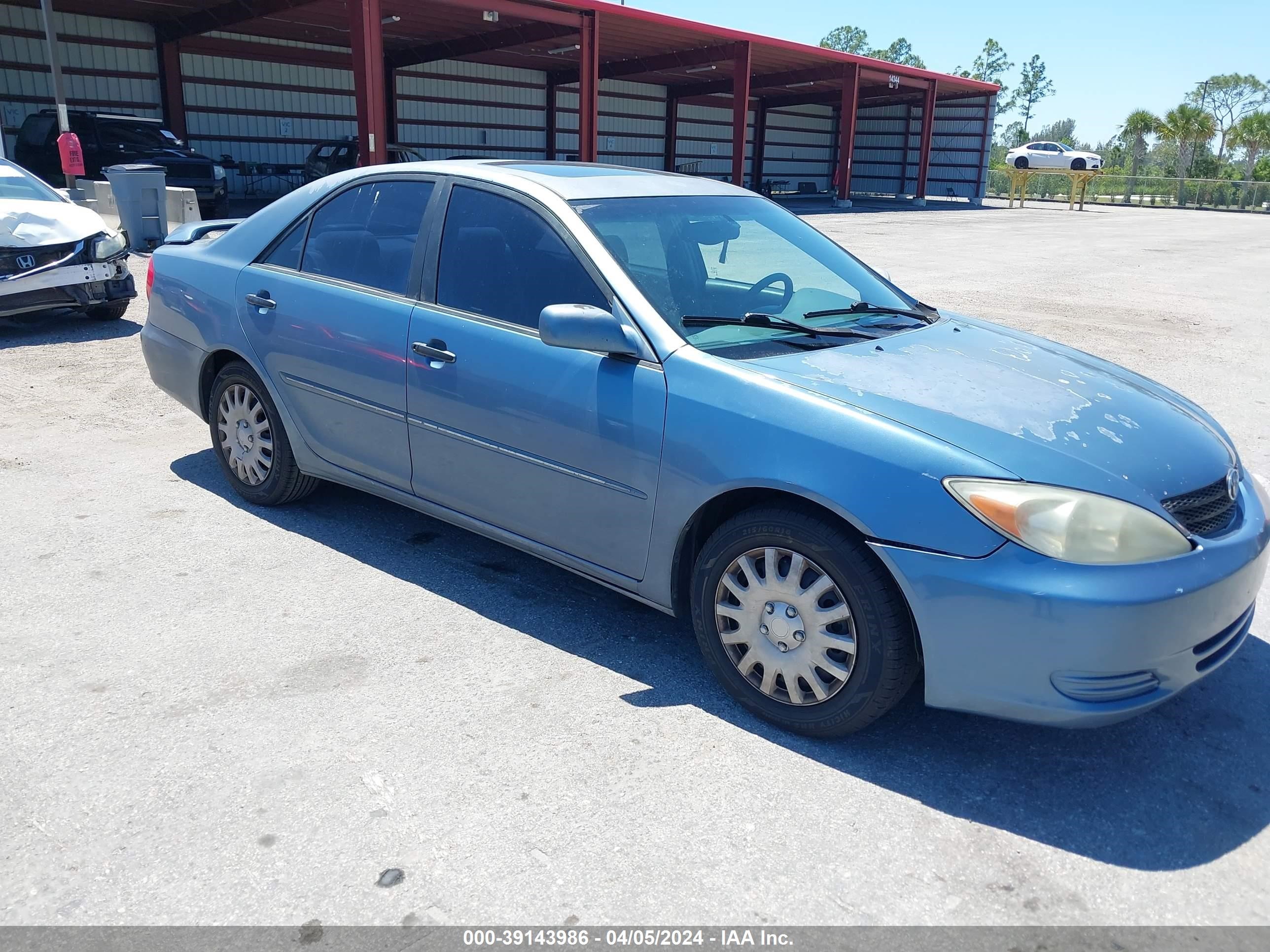 TOYOTA CAMRY 2002 4t1be32kx2u573571