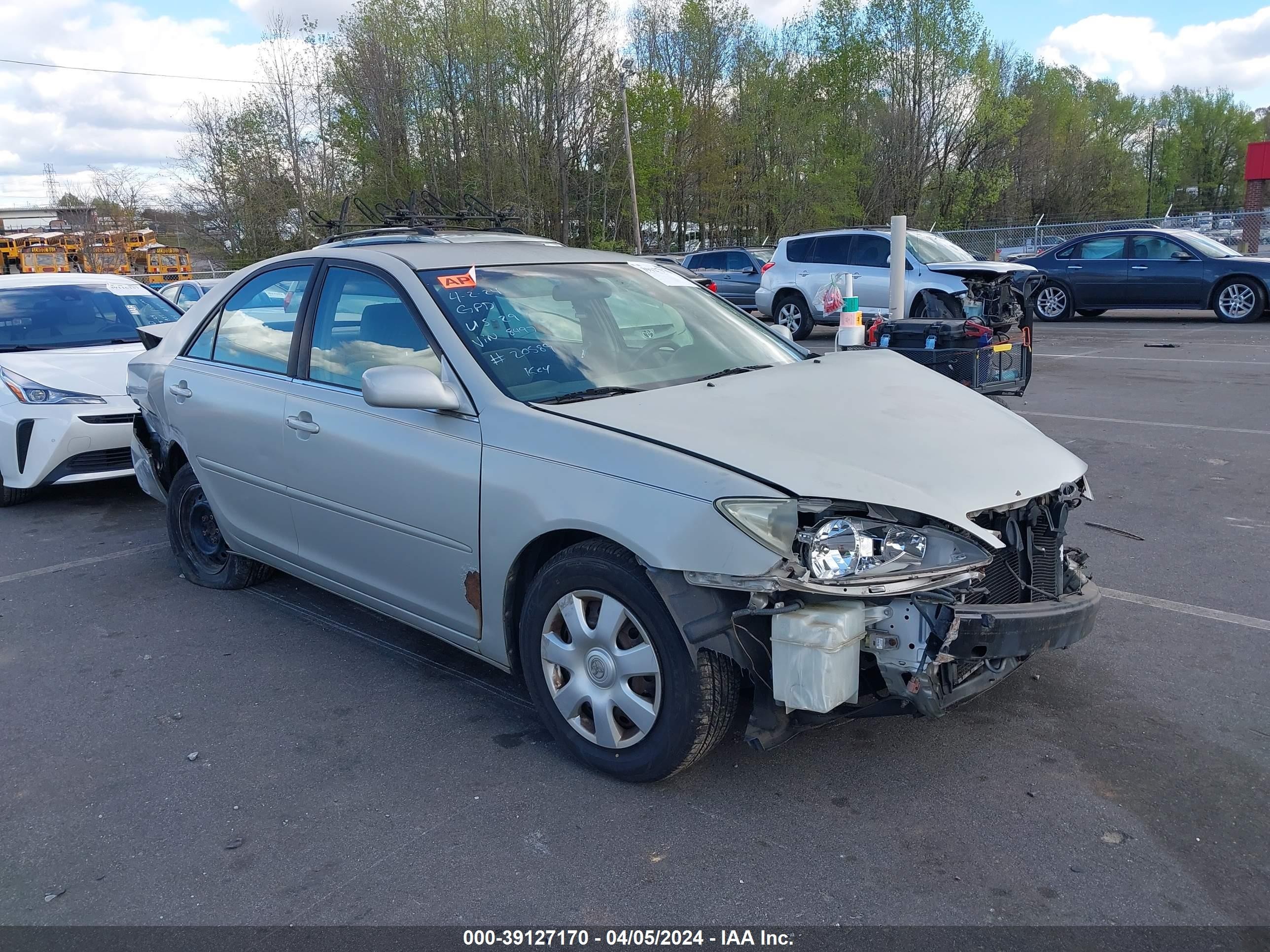 TOYOTA CAMRY 2002 4t1be32kx2u638497