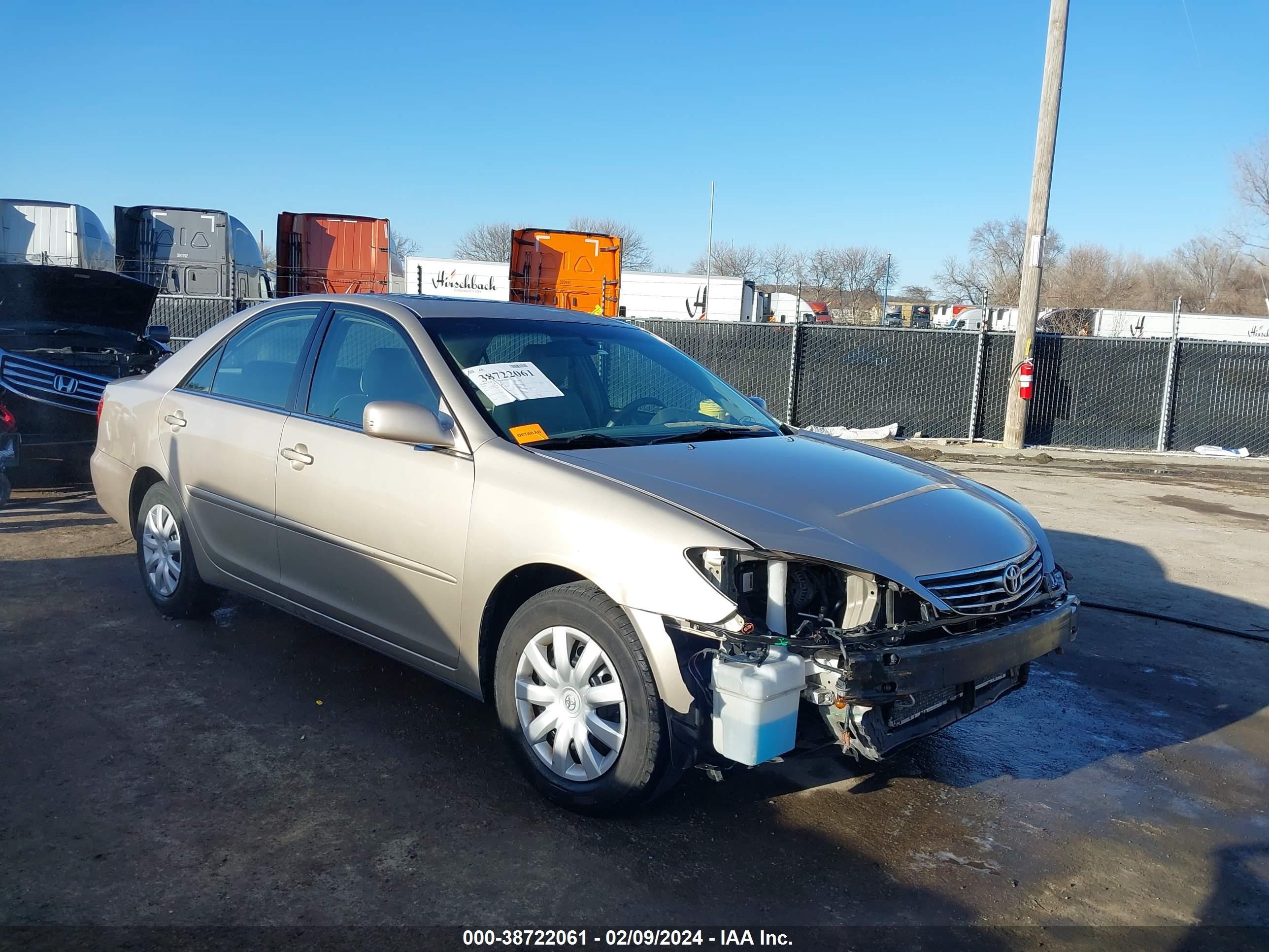 TOYOTA CAMRY 2005 4t1be32kx5u009309