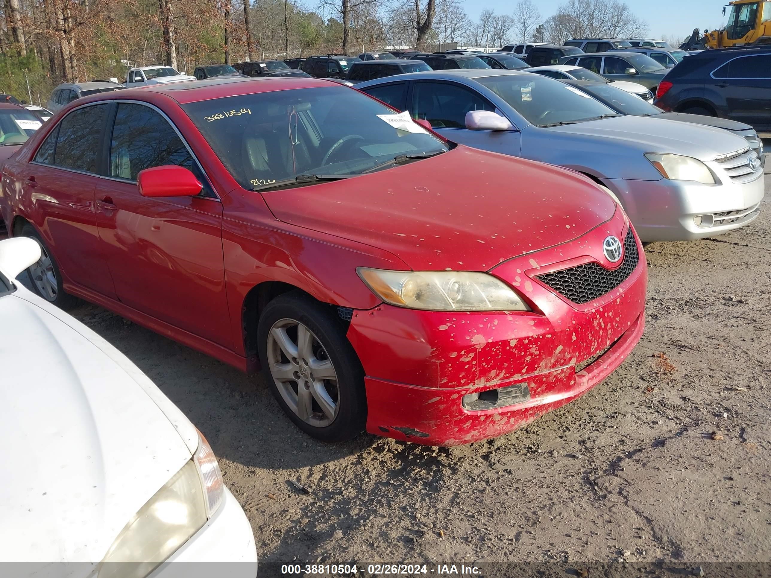 TOYOTA CAMRY 2008 4t1be46k08u245942