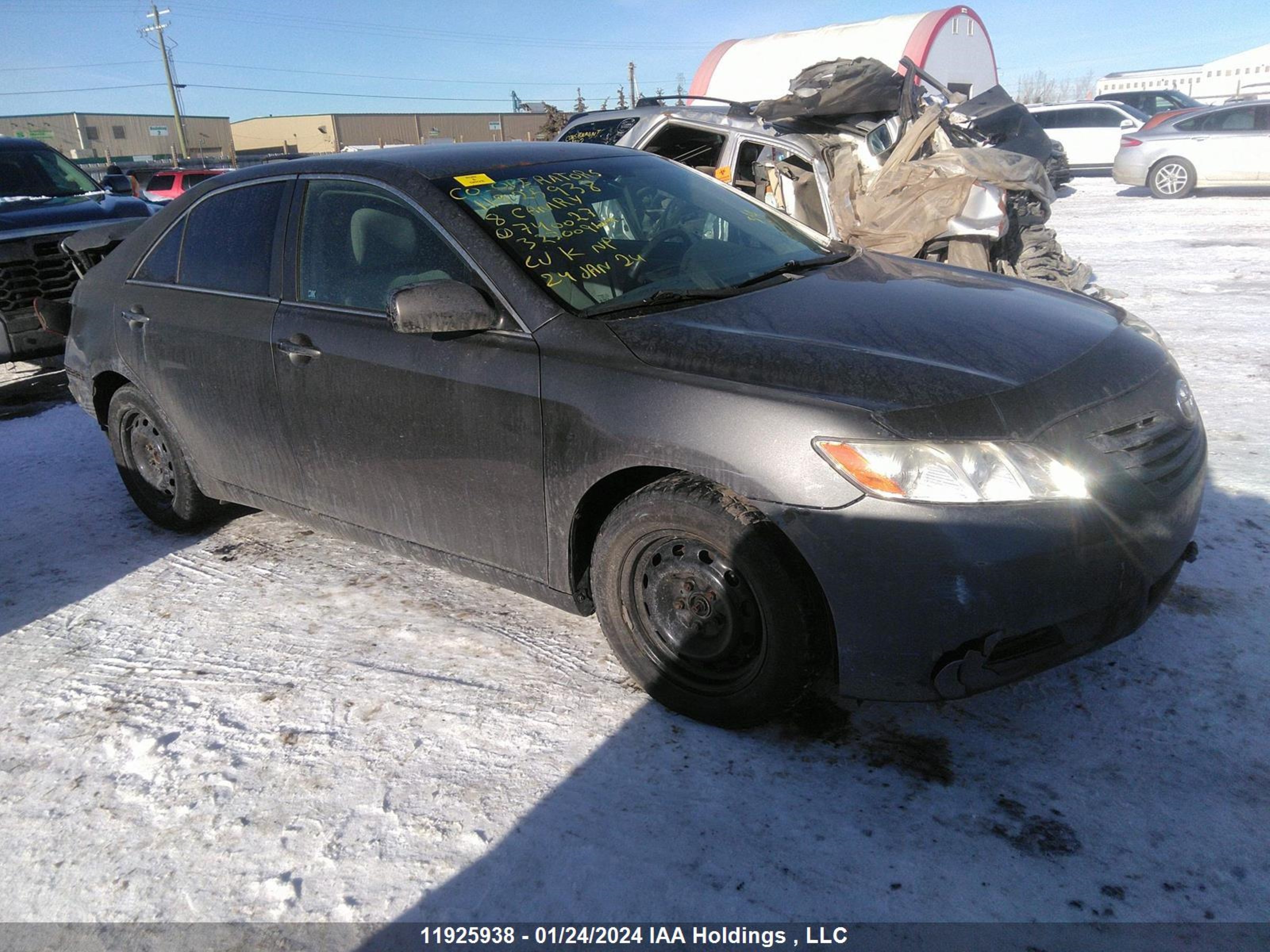 TOYOTA CAMRY 2008 4t1be46k08u740027