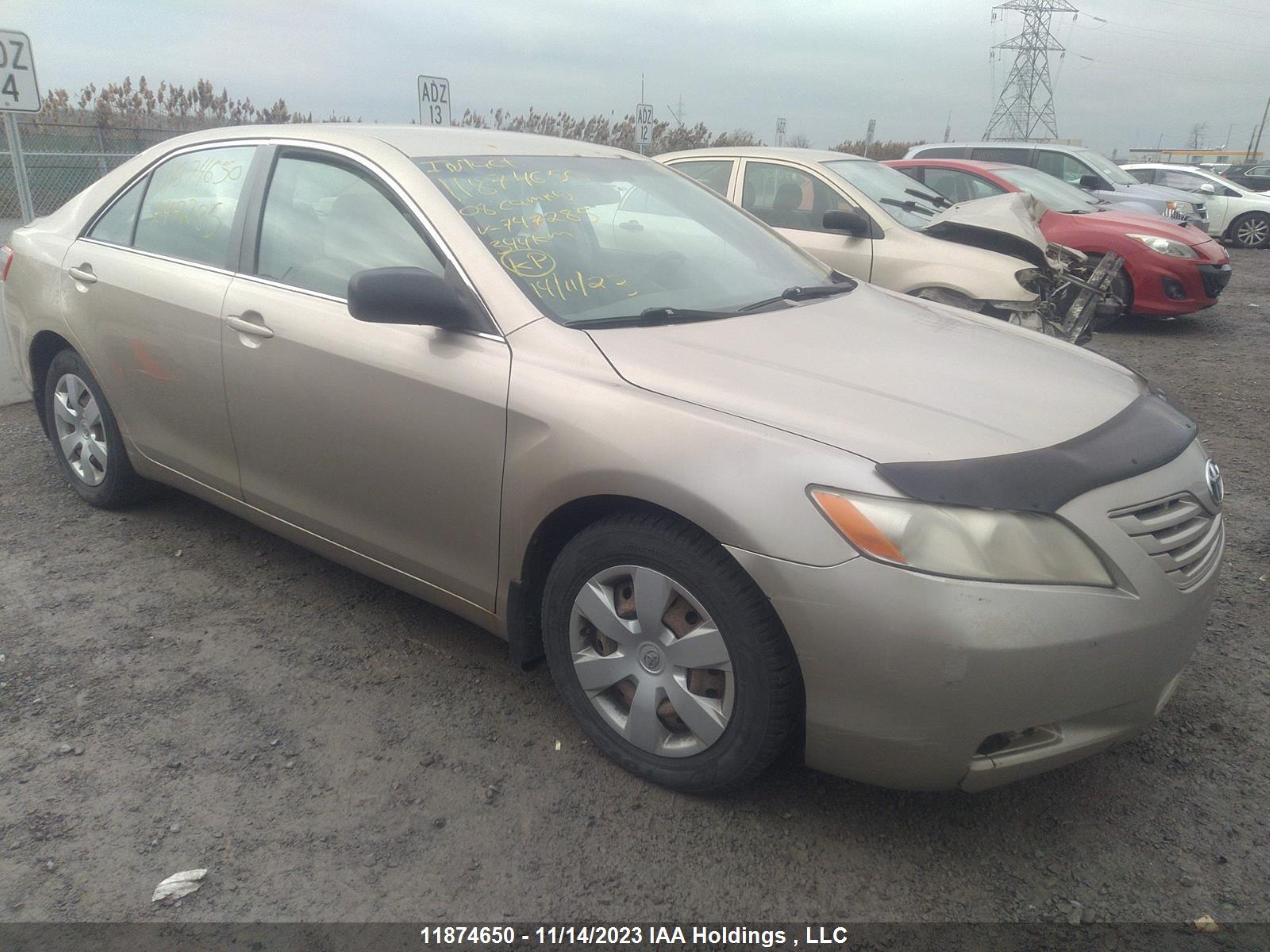 TOYOTA CAMRY 2008 4t1be46k28u747285