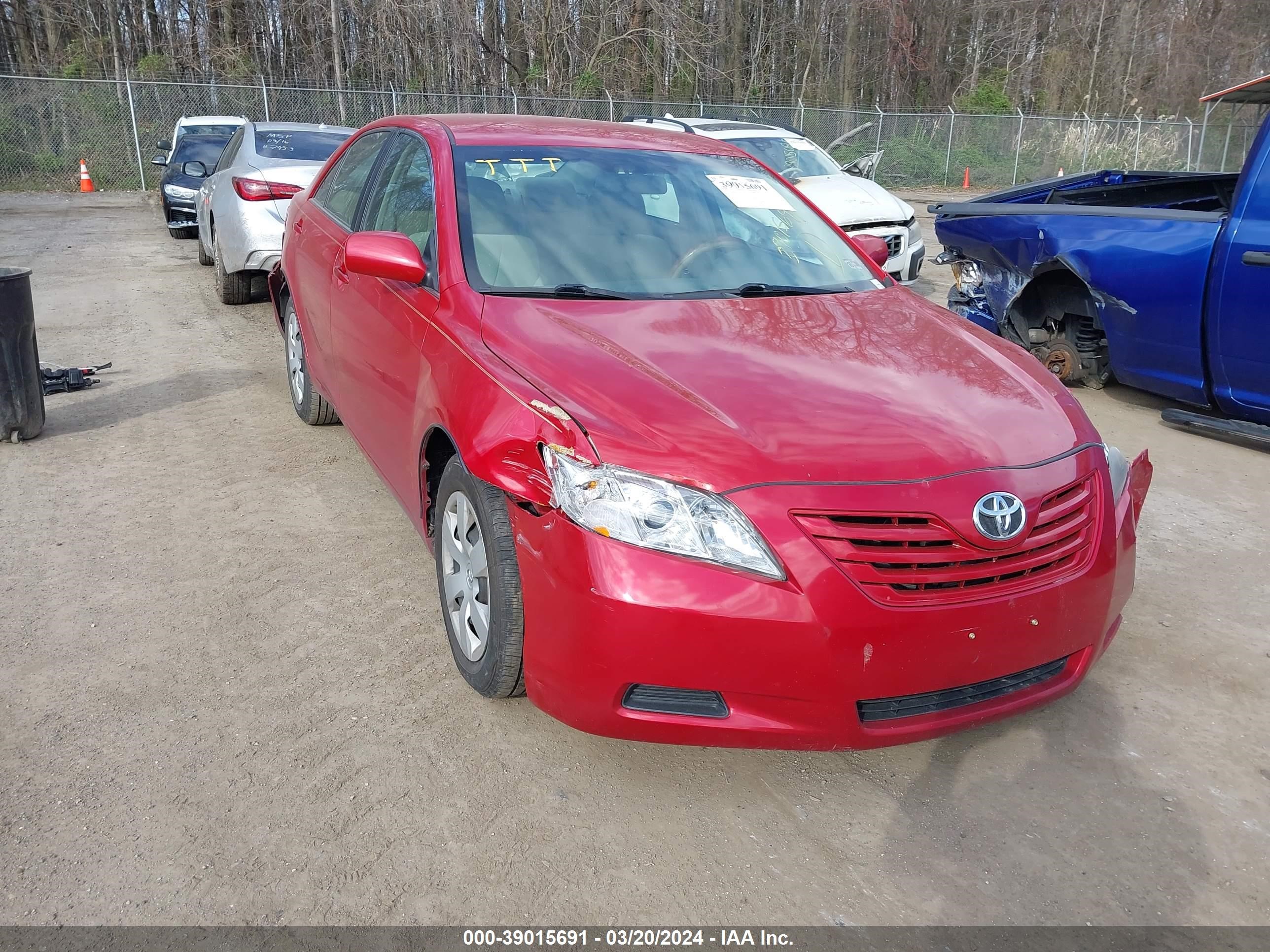 TOYOTA CAMRY 2008 4t1be46k58u213276