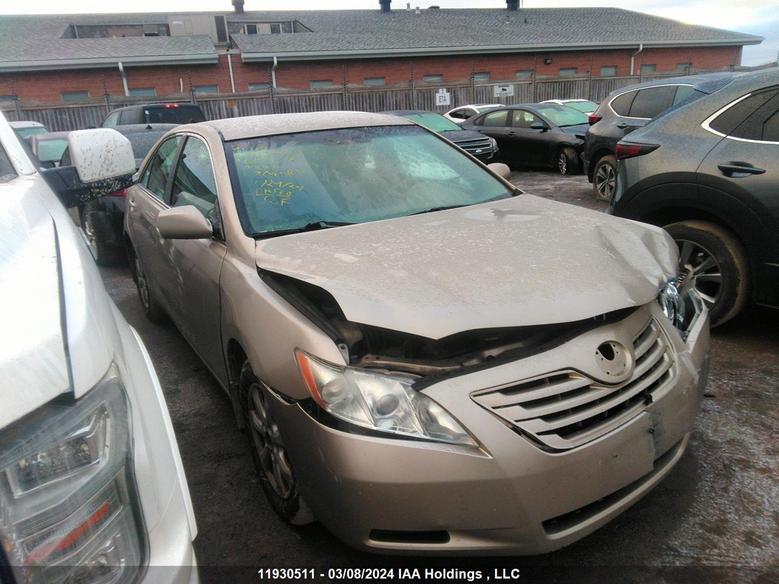 TOYOTA CAMRY 2007 4t1be46k77u166038