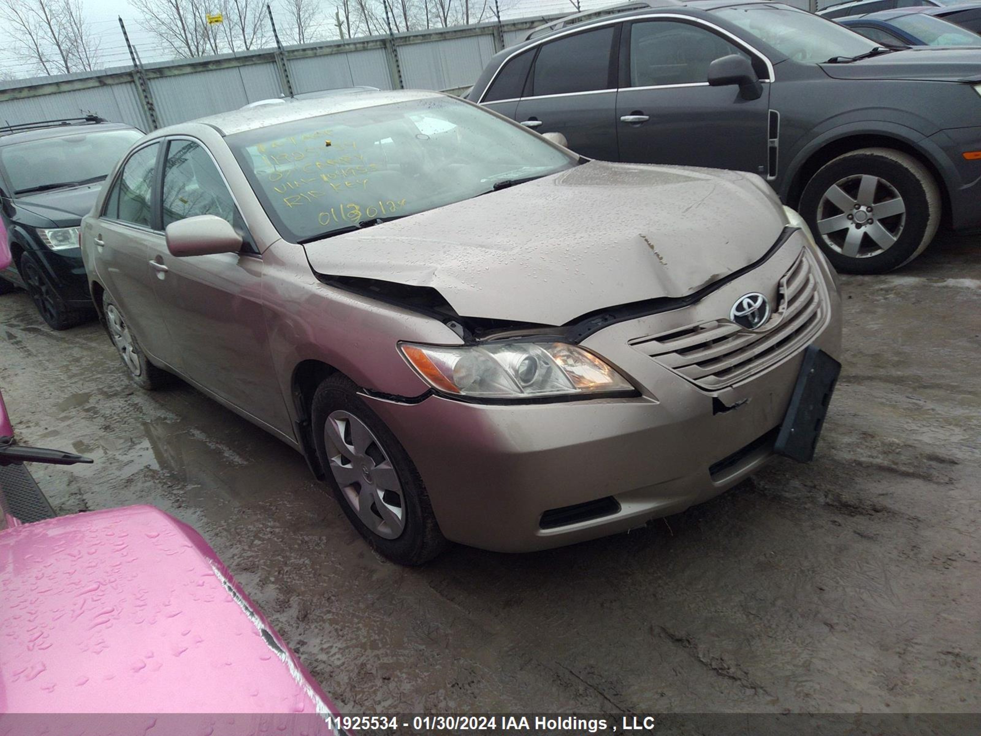 TOYOTA CAMRY 2007 4t1be46k87u104955