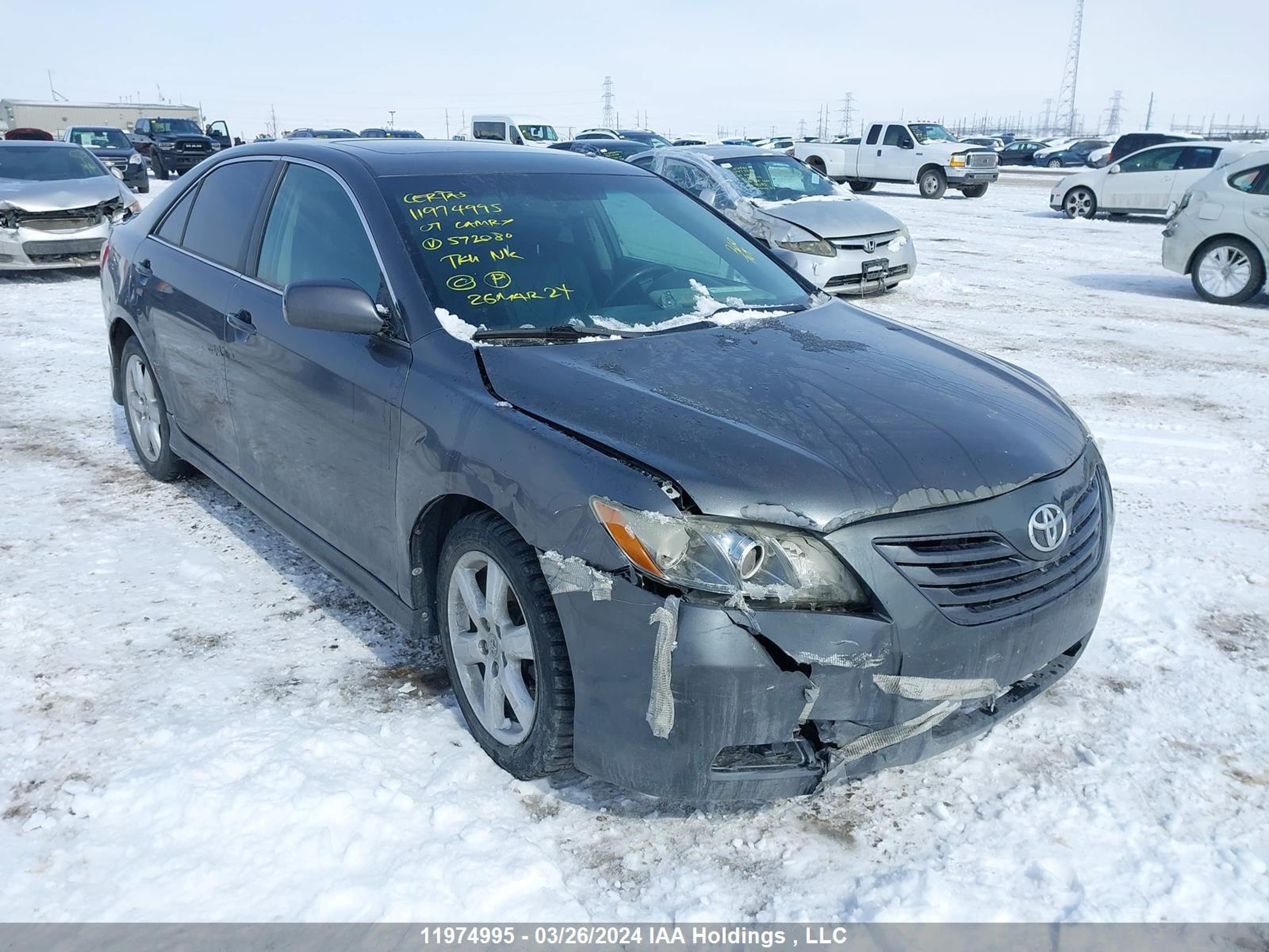 TOYOTA CAMRY 2007 4t1be46k97u572080