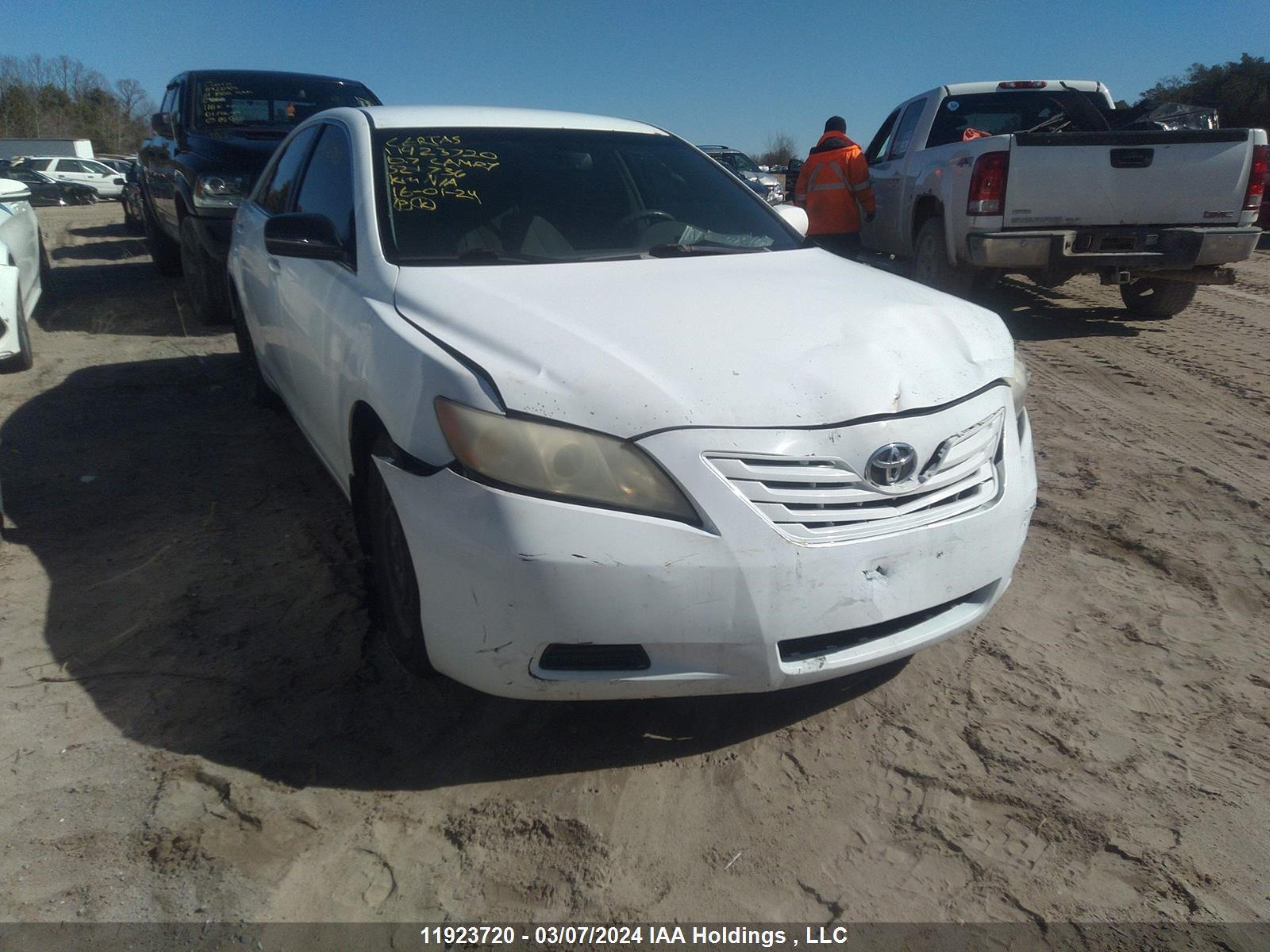 TOYOTA CAMRY 2007 4t1be46kx7u521736