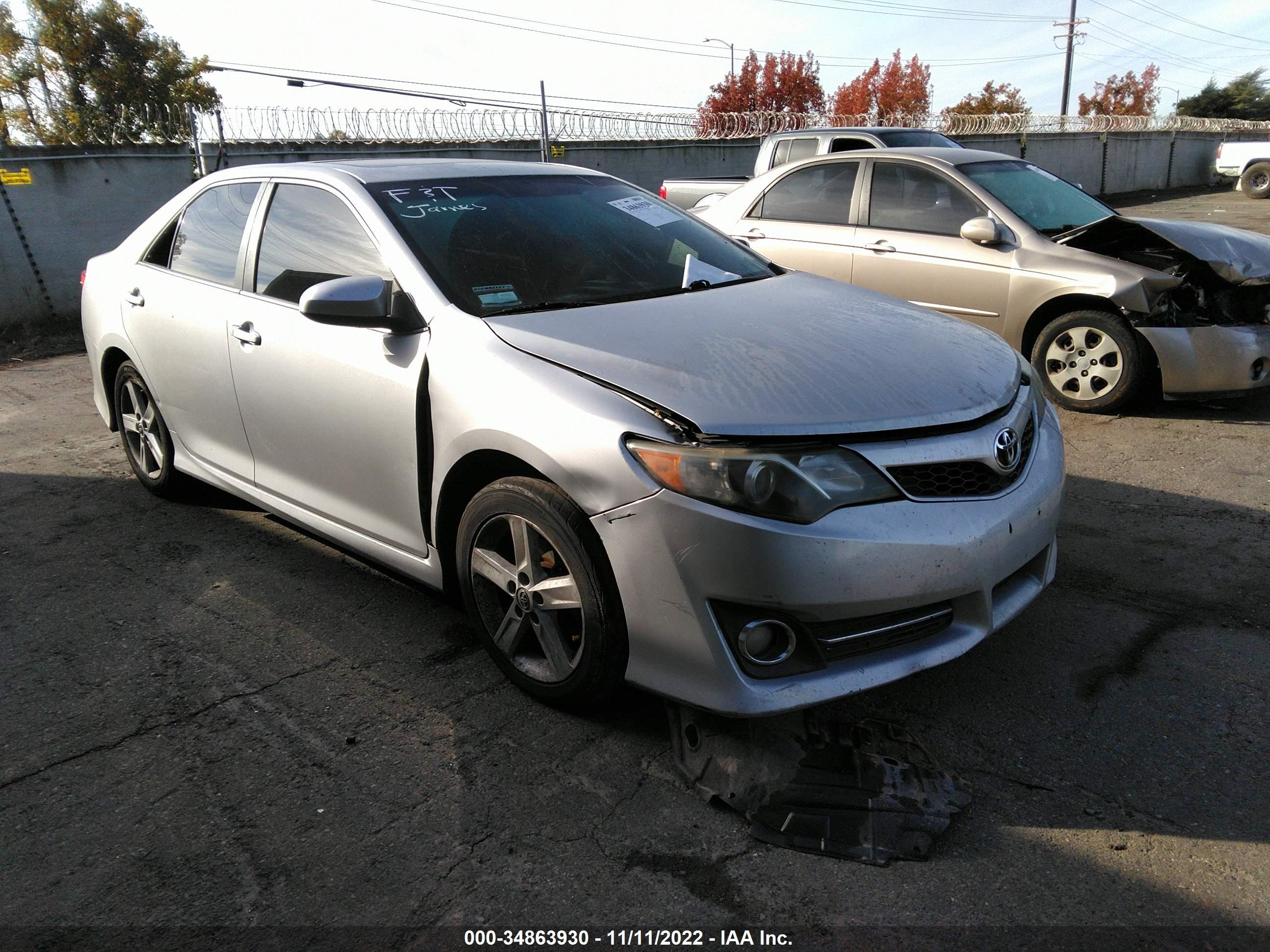 TOYOTA CAMRY 2012 4t1bf1fk1cu030607