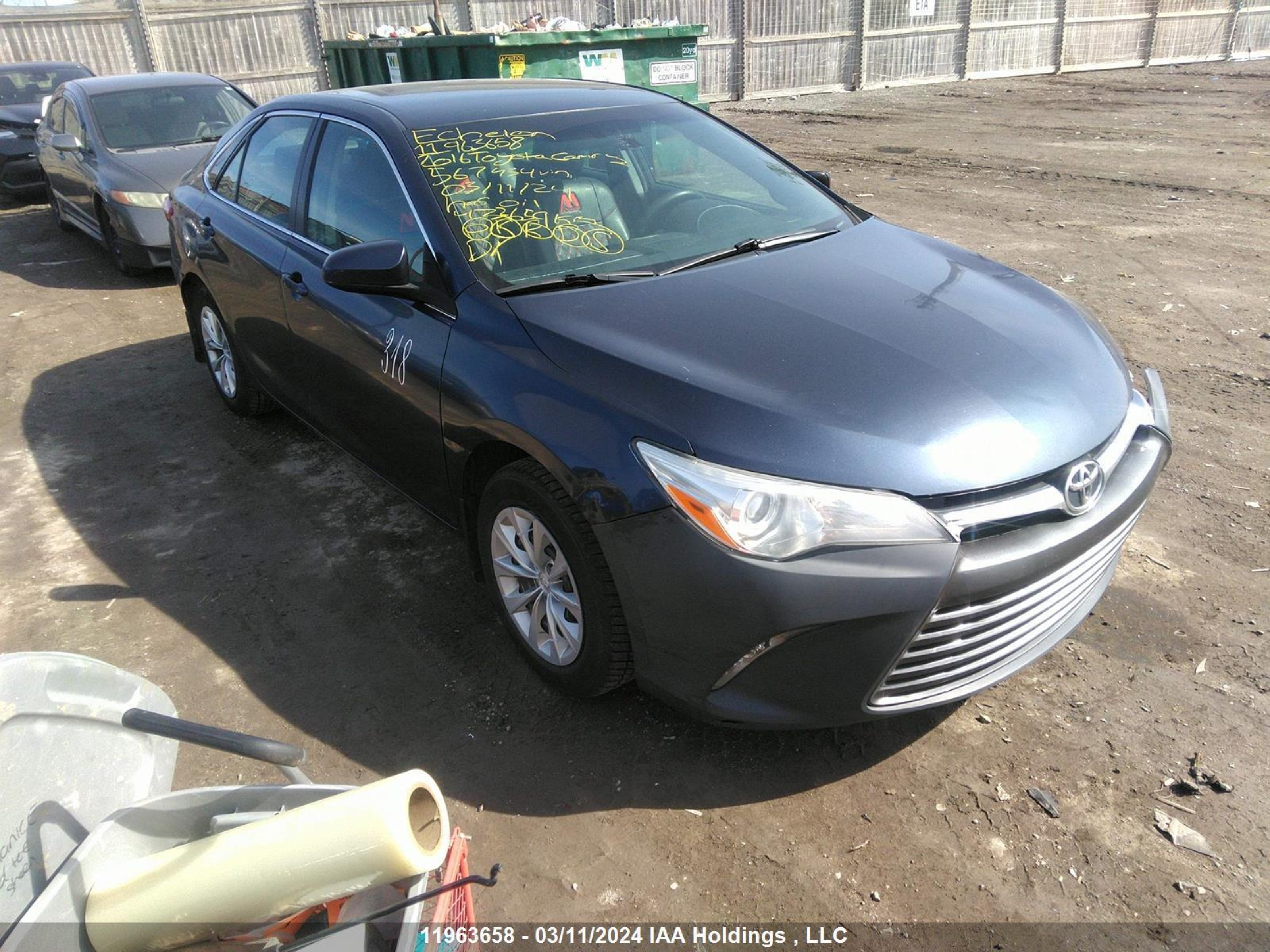 TOYOTA CAMRY 2016 4t1bf1fkxgu567434