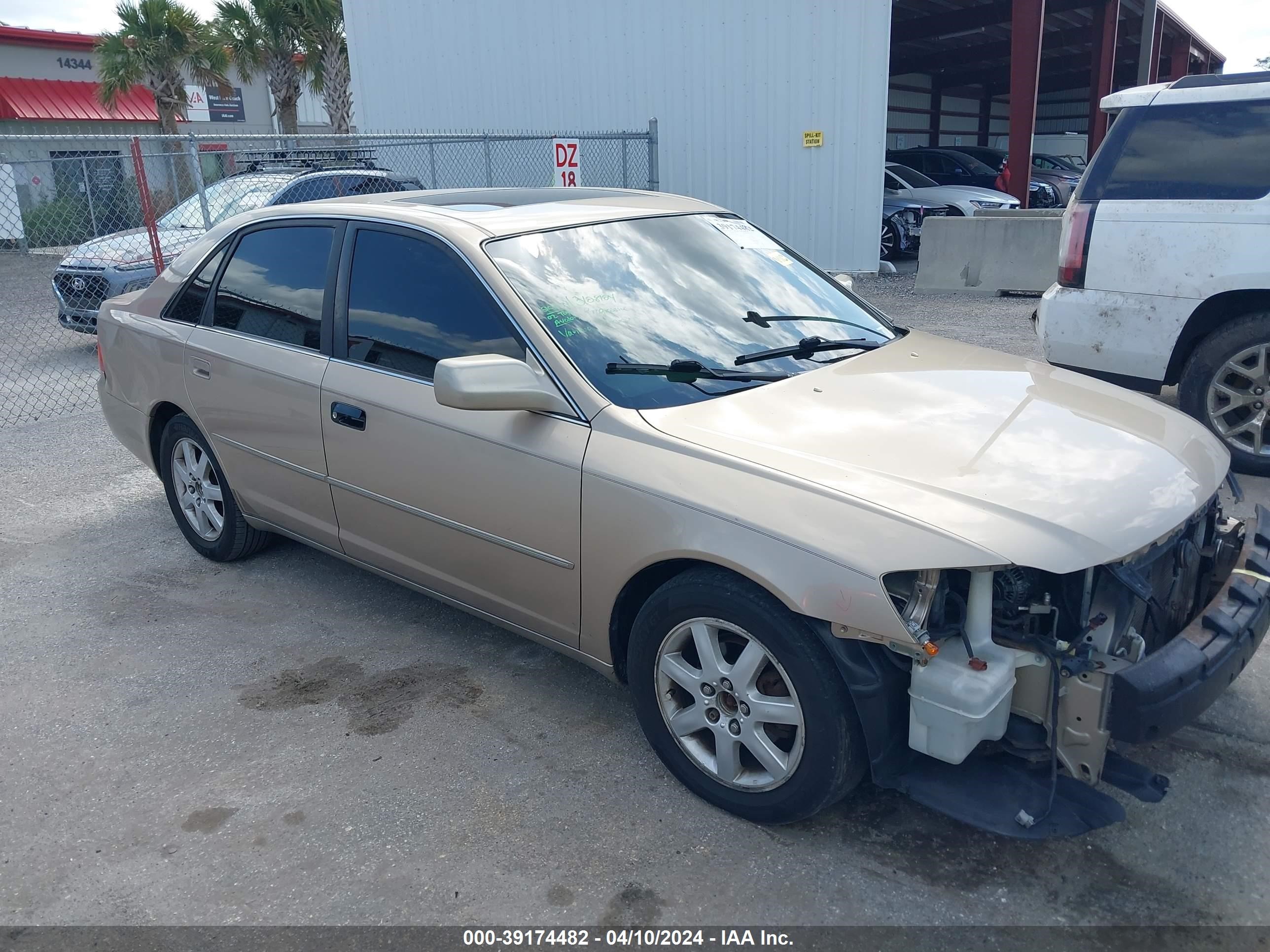 TOYOTA AVALON 2002 4t1bf28b52u259003