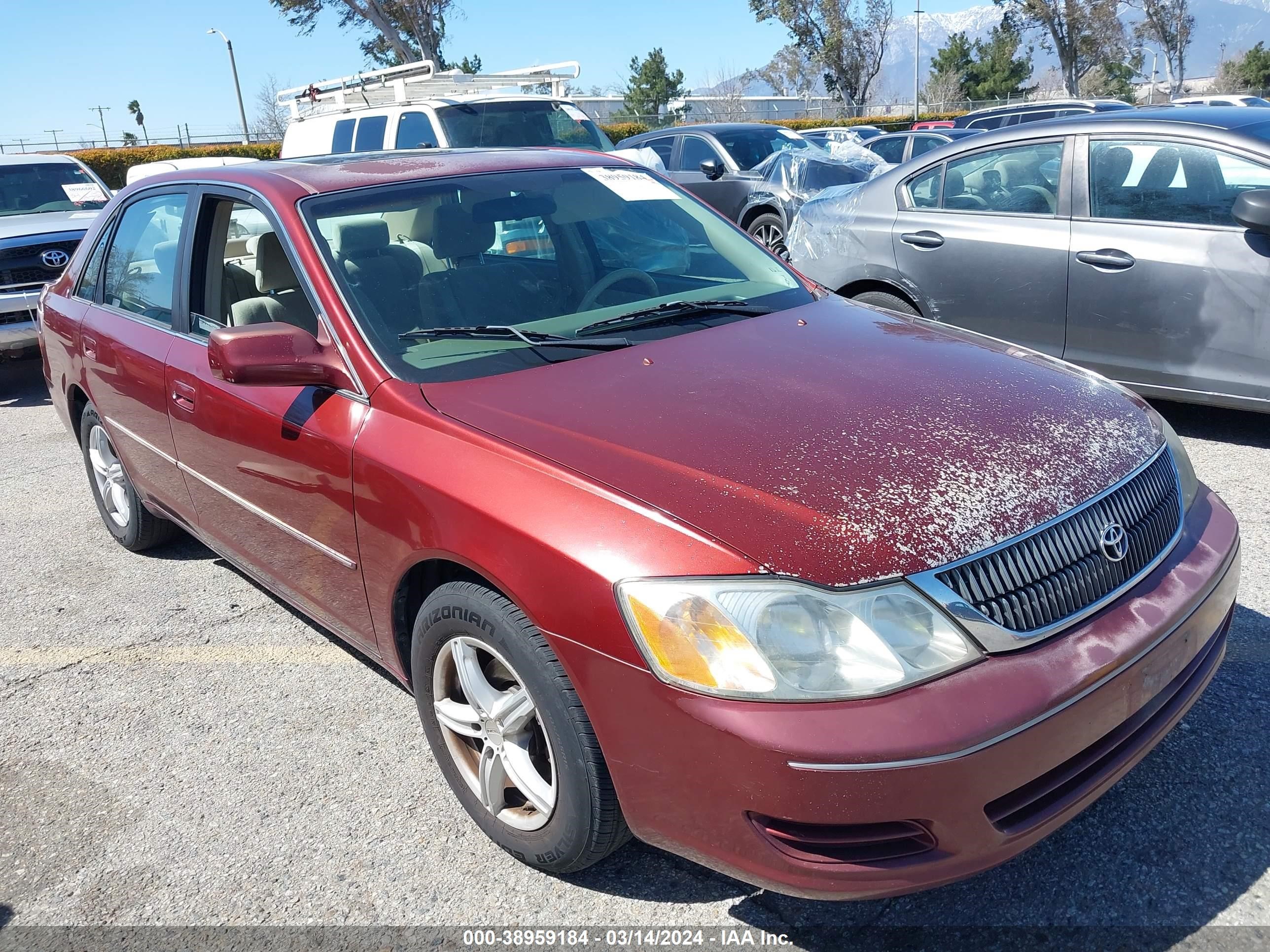 TOYOTA AVALON 2001 4t1bf28bx1u144721