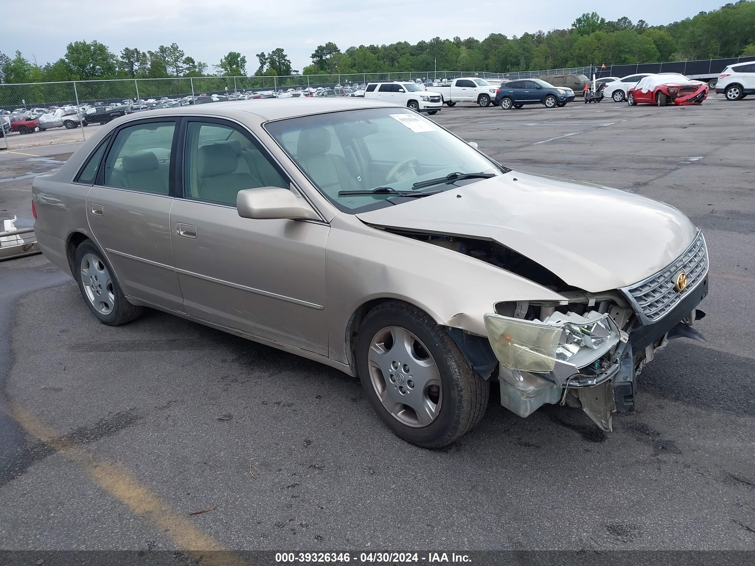 TOYOTA AVALON 2003 4t1bf28bx3u321092