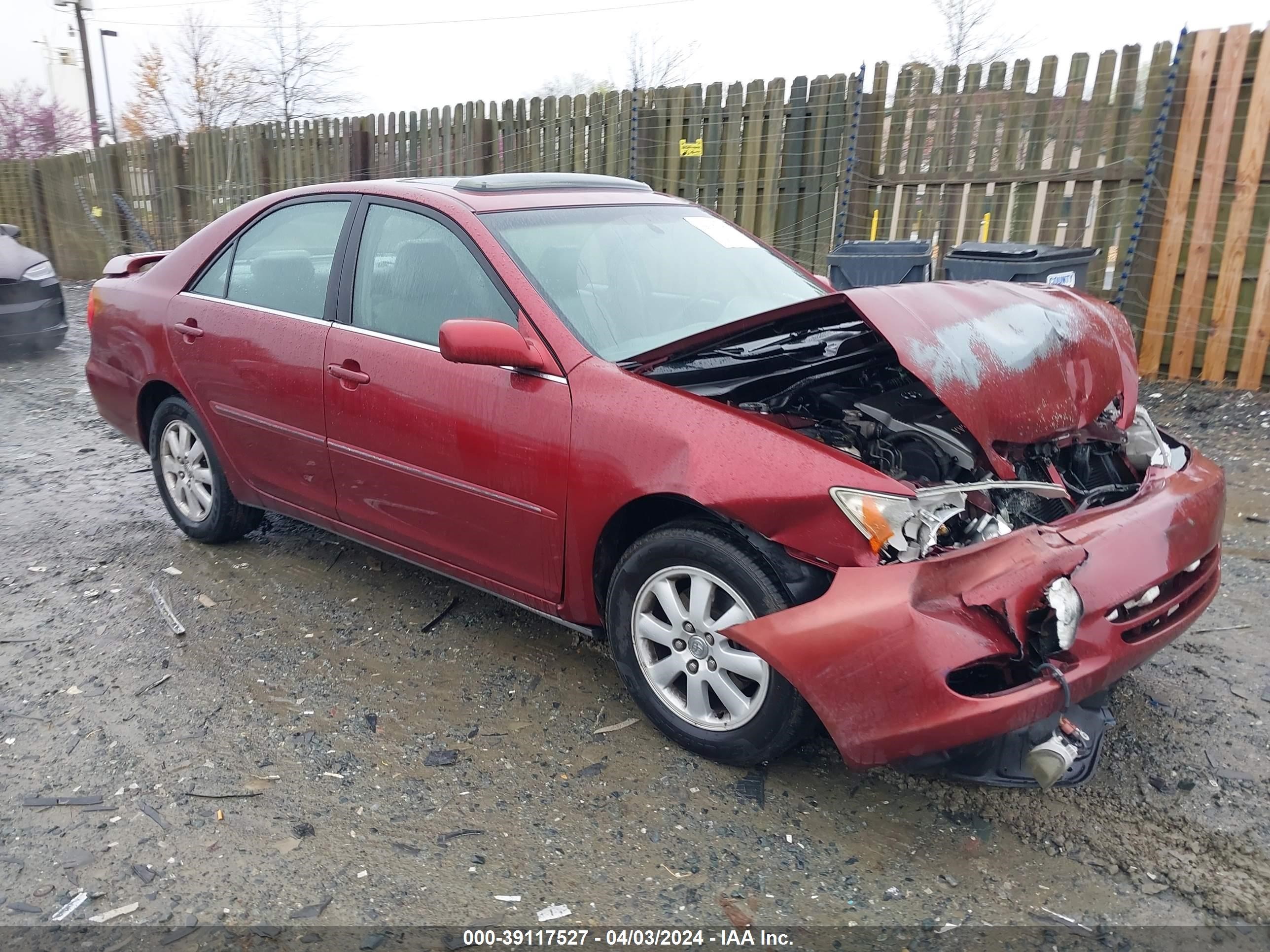 TOYOTA CAMRY 2003 4t1bf30k43u050709