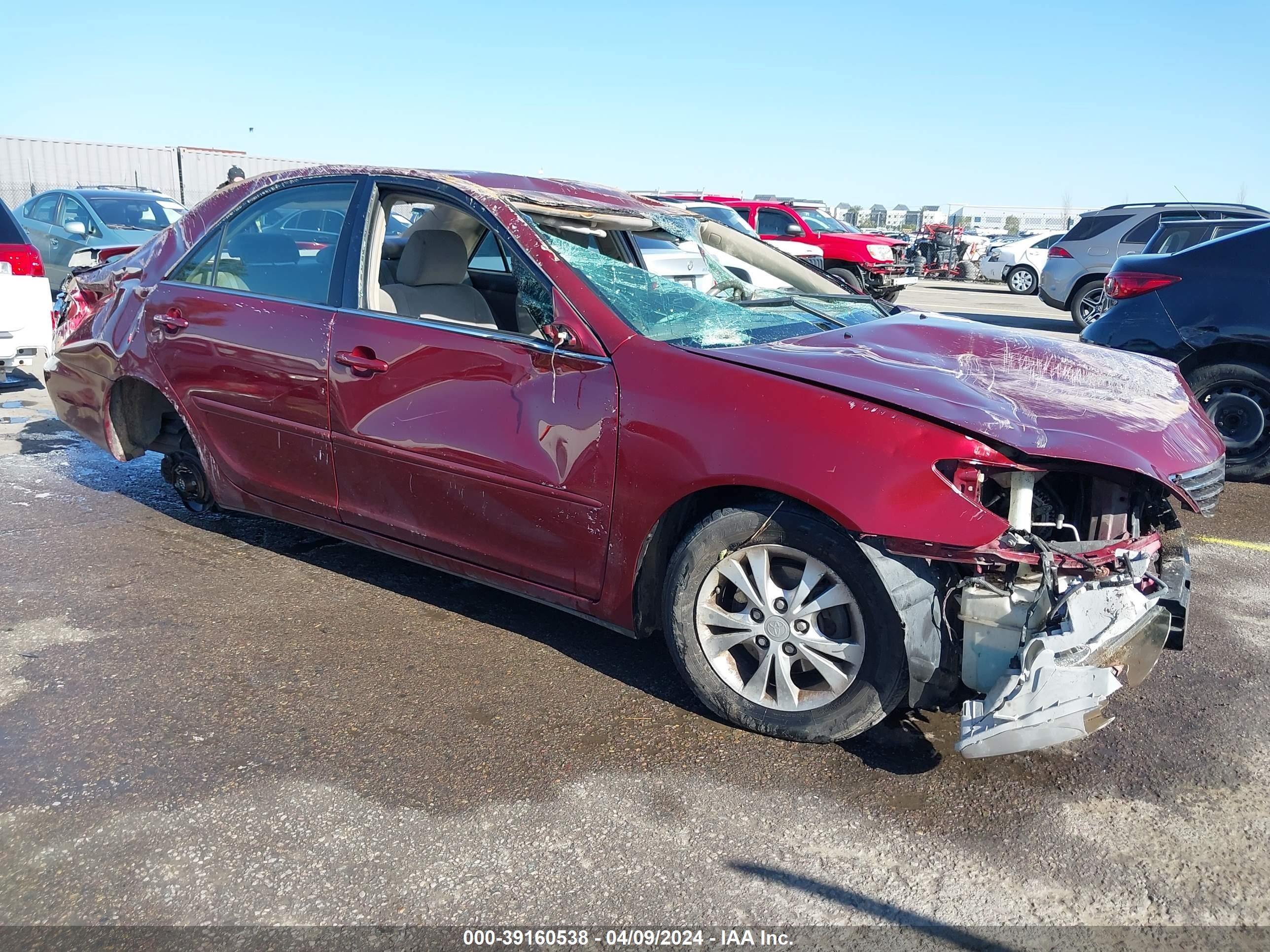 TOYOTA CAMRY 2005 4t1bf30k45u108806