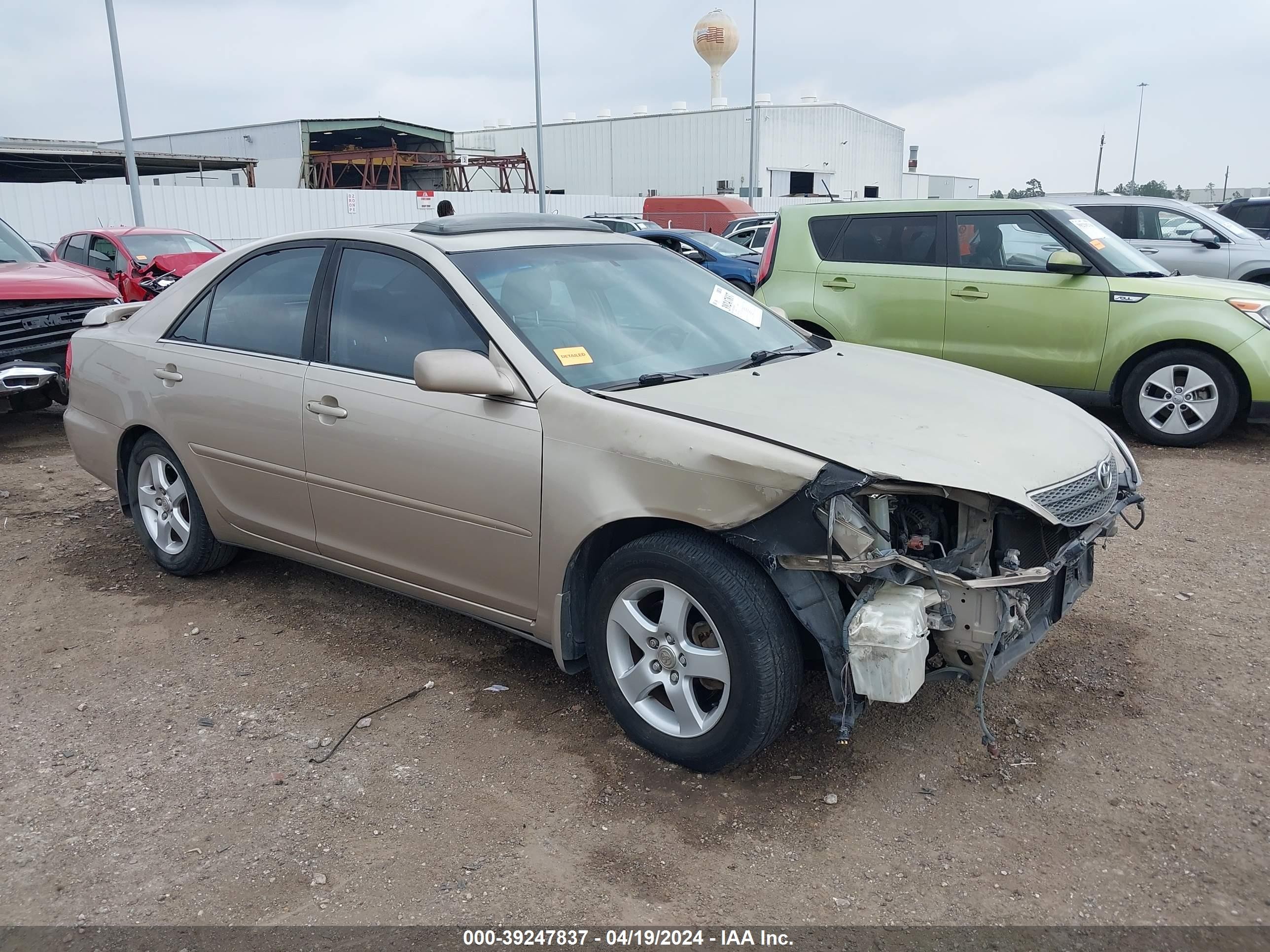 TOYOTA CAMRY 2002 4t1bf32k12u510923