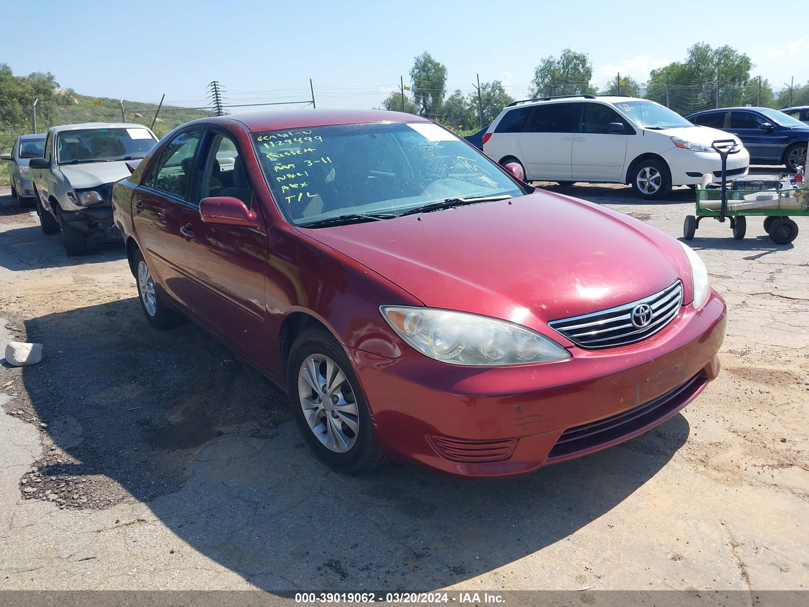 TOYOTA CAMRY 2006 4t1bf32k16u115422