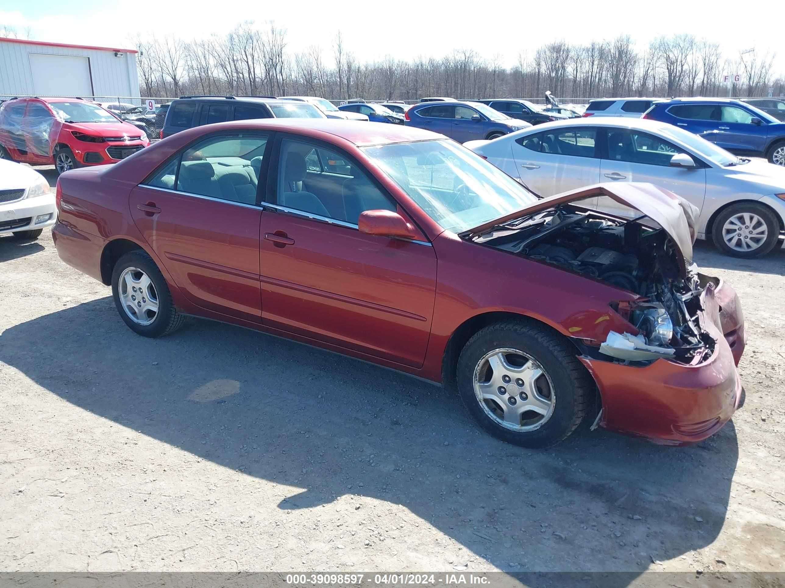 TOYOTA CAMRY 2003 4t1bf32k43u041456