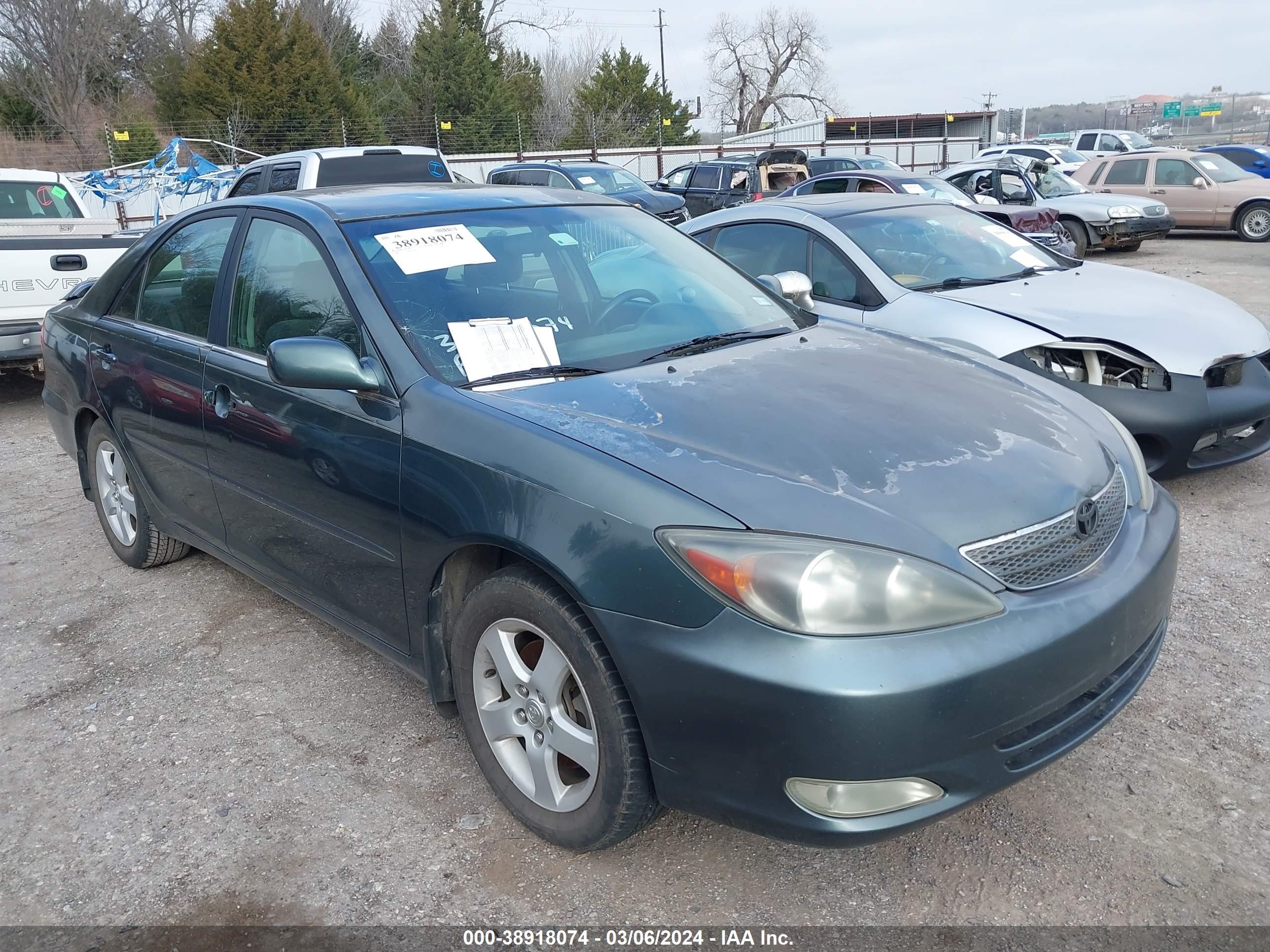 TOYOTA CAMRY 2003 4t1bf32k43u556313