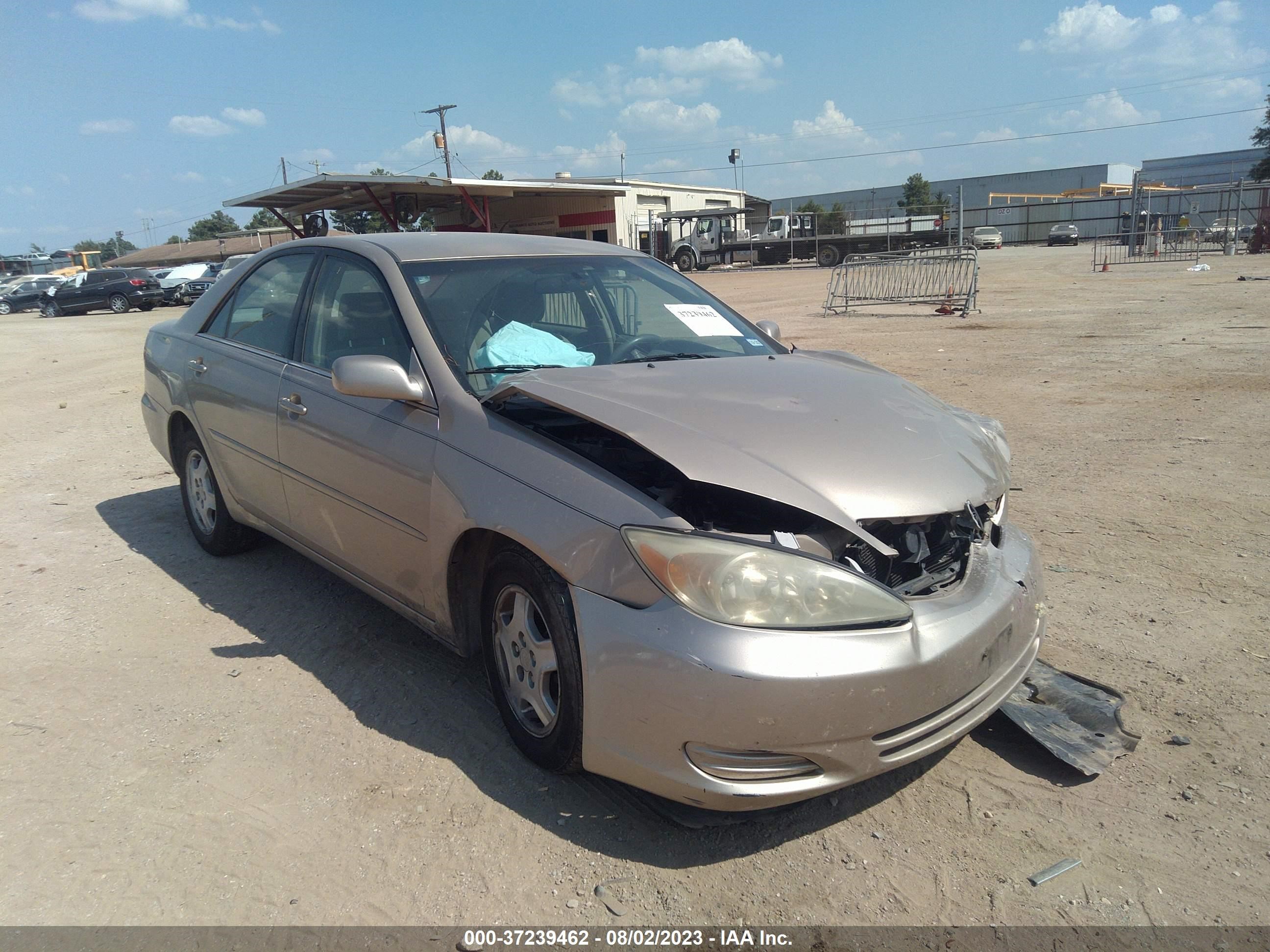 TOYOTA CAMRY 2002 4t1bf32k82u032421