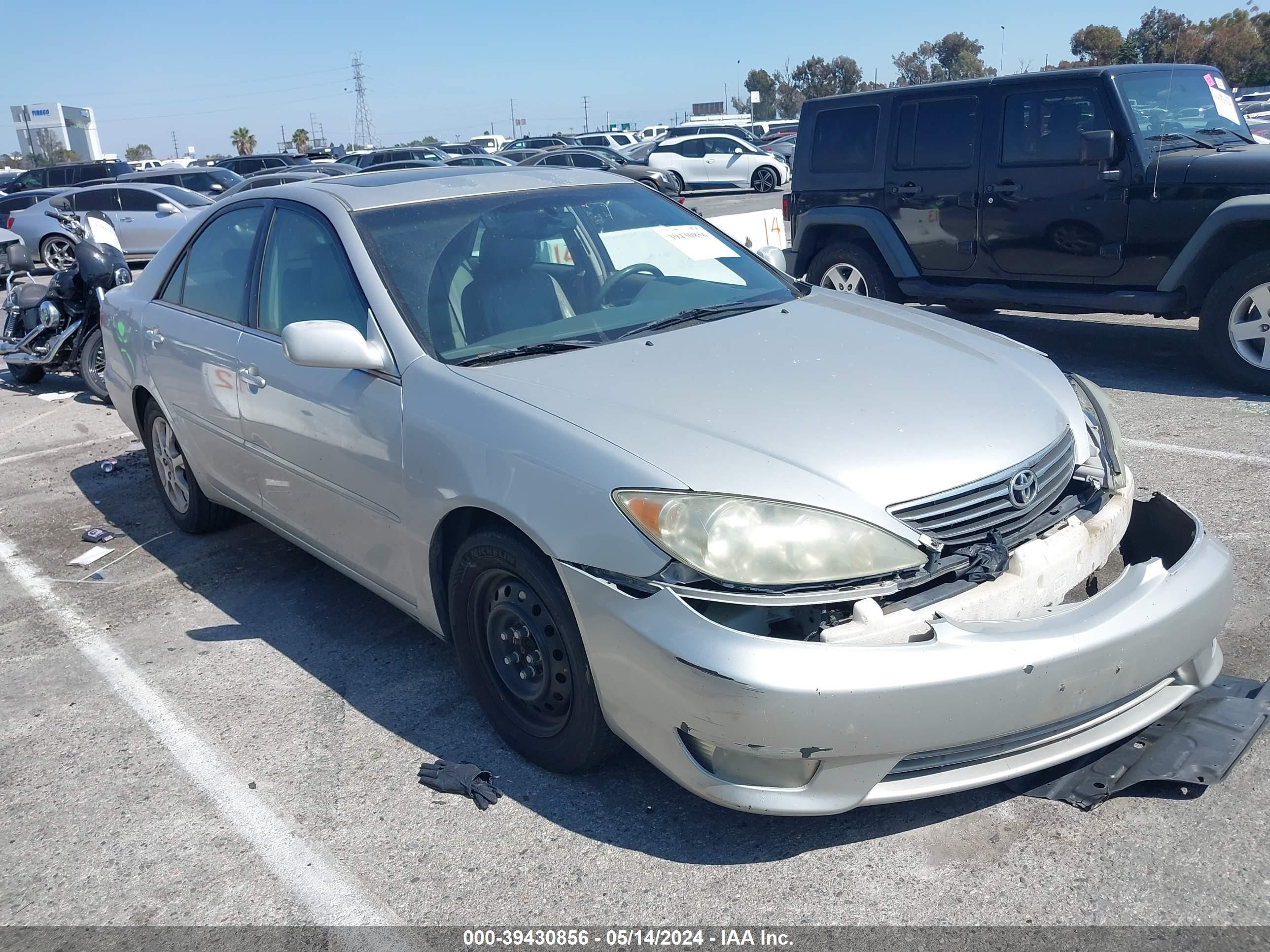 TOYOTA CAMRY 2005 4t1bf32k85u605564