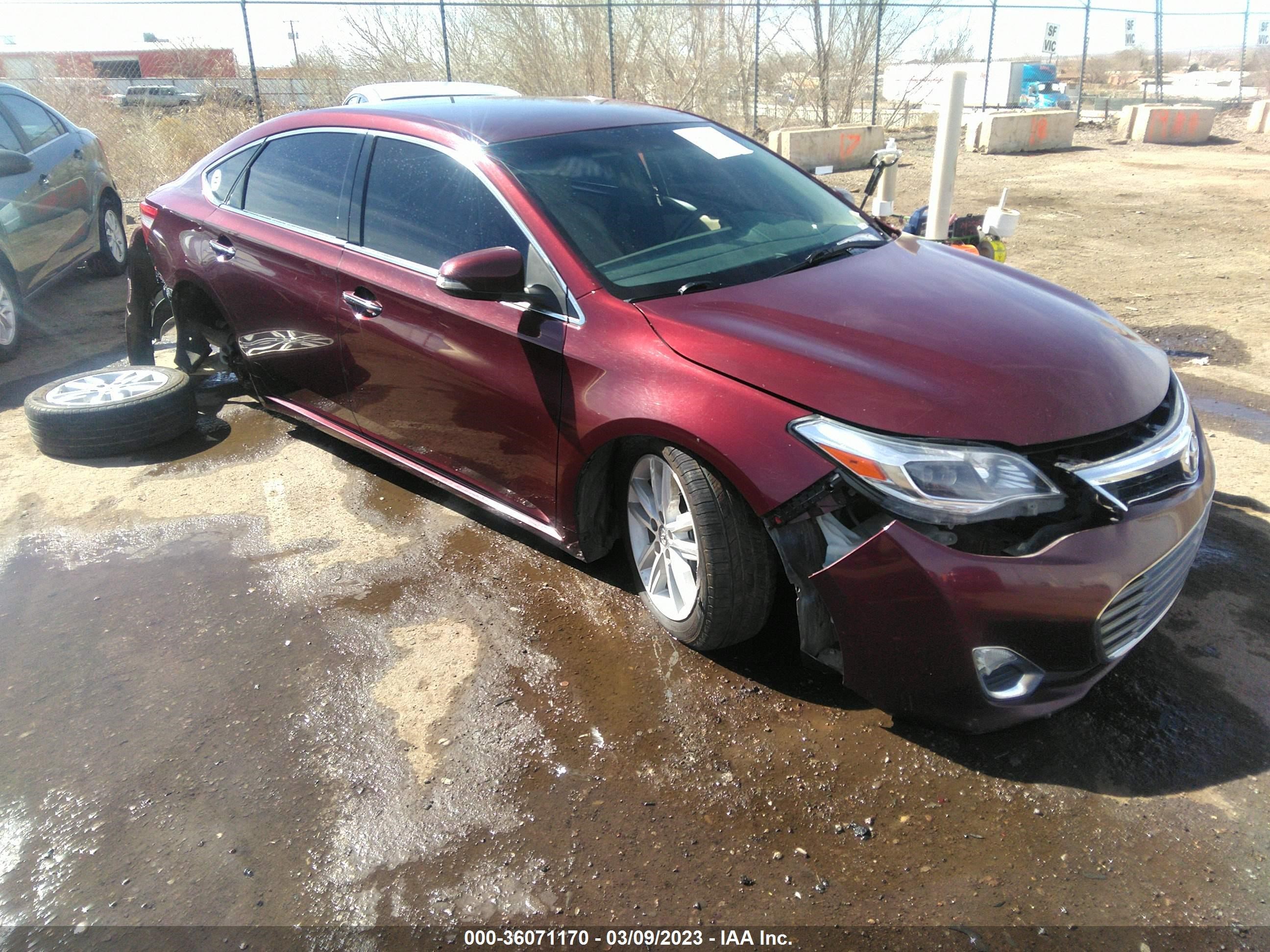 TOYOTA AVALON 2013 4t1bk1eb6du075007