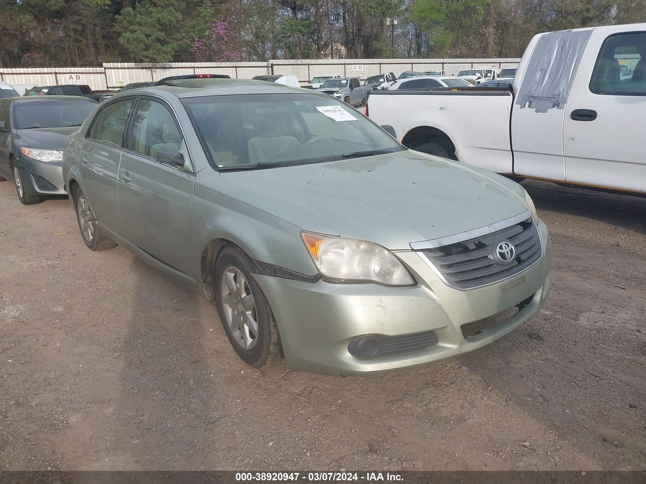 TOYOTA AVALON 2008 4t1bk36b08u278541