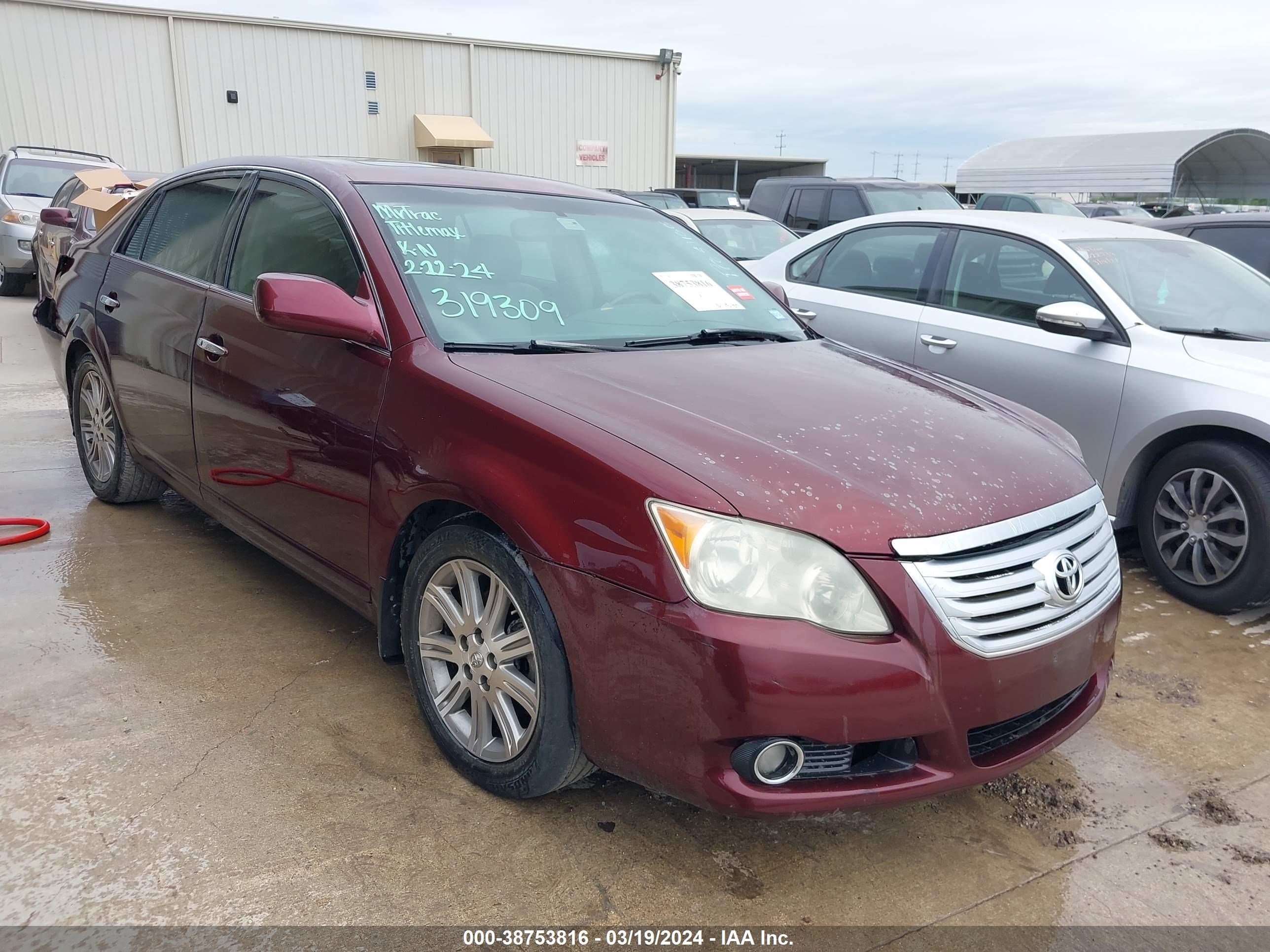 TOYOTA AVALON 2008 4t1bk36b58u319309