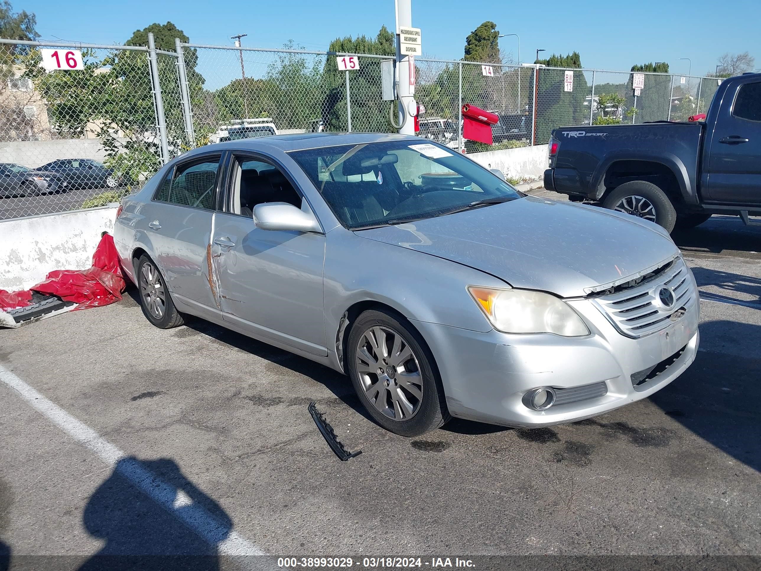 TOYOTA AVALON 2008 4t1bk36b78u289603